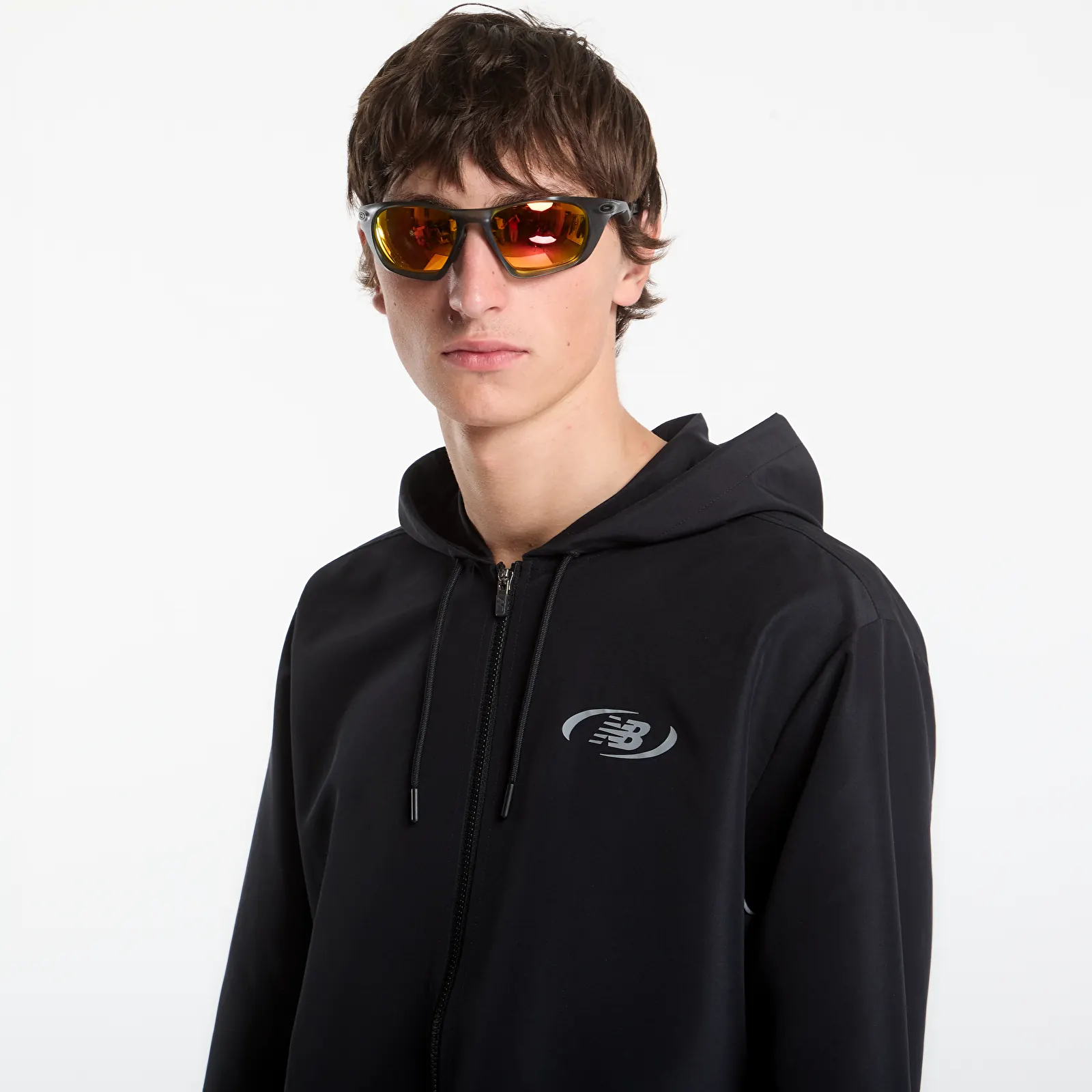 Geci New Balance Trackside Woven Jacket Black/ Slate Grey