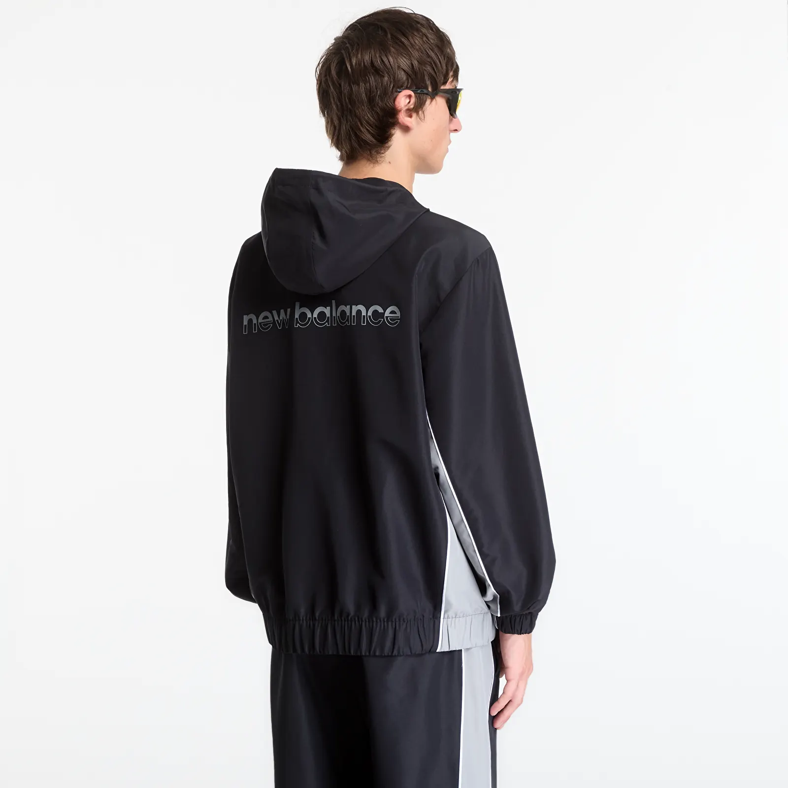 Geci New Balance Trackside Woven Jacket Black/ Slate Grey