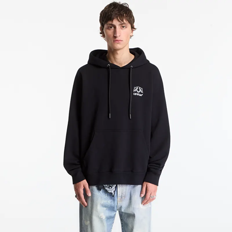 Sweatshirt Off-White Offline Half Arrow Skate Hoodie UNISEX Black