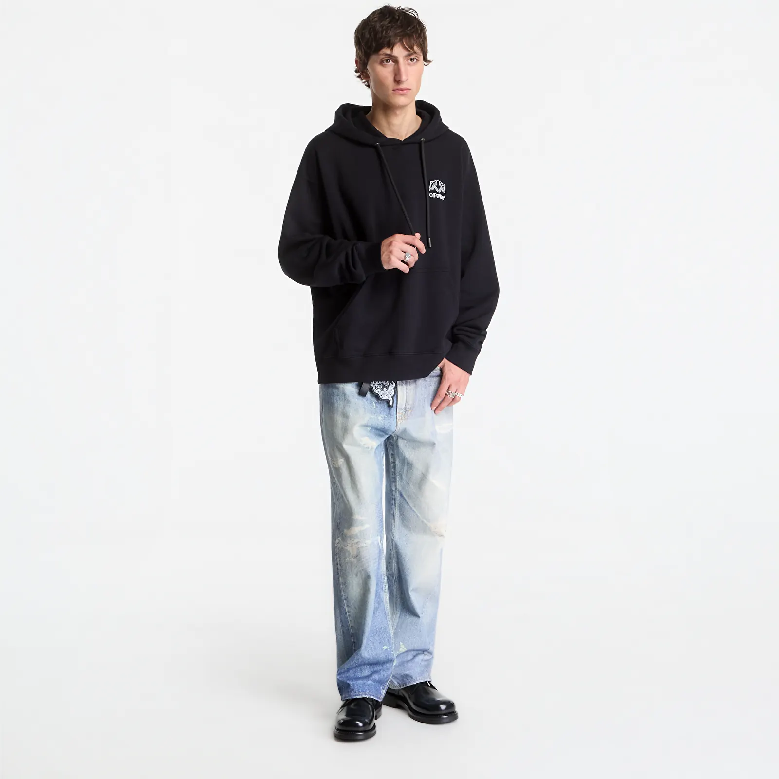Hoodies and sweatshirts  Off-White Offline Half Arrow Skate Hoodie UNISEX Black