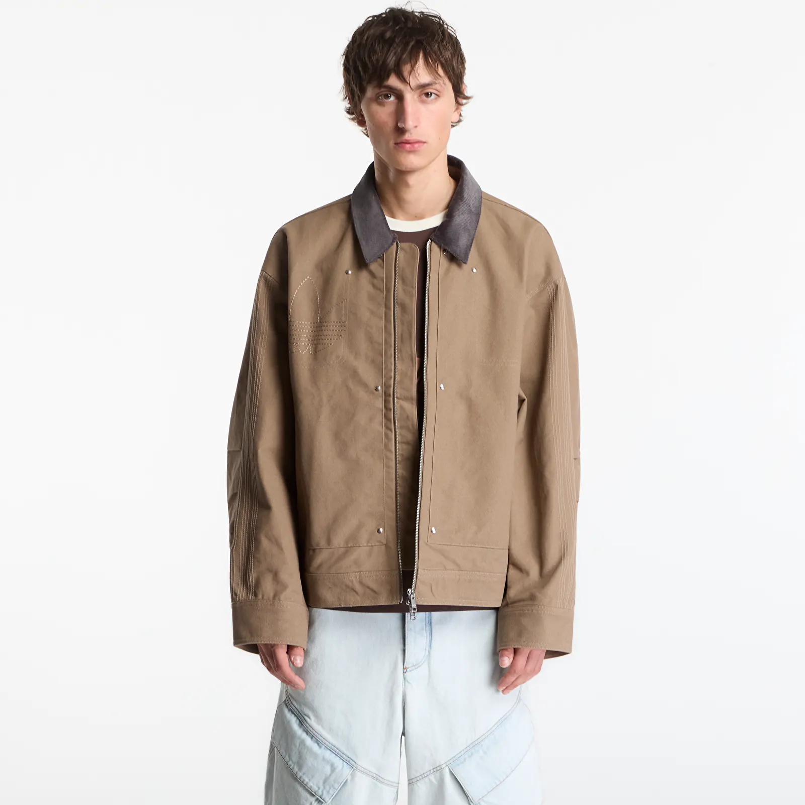 Men's jackets adidas Premium Essentials Bomber Jacket Khaki Six