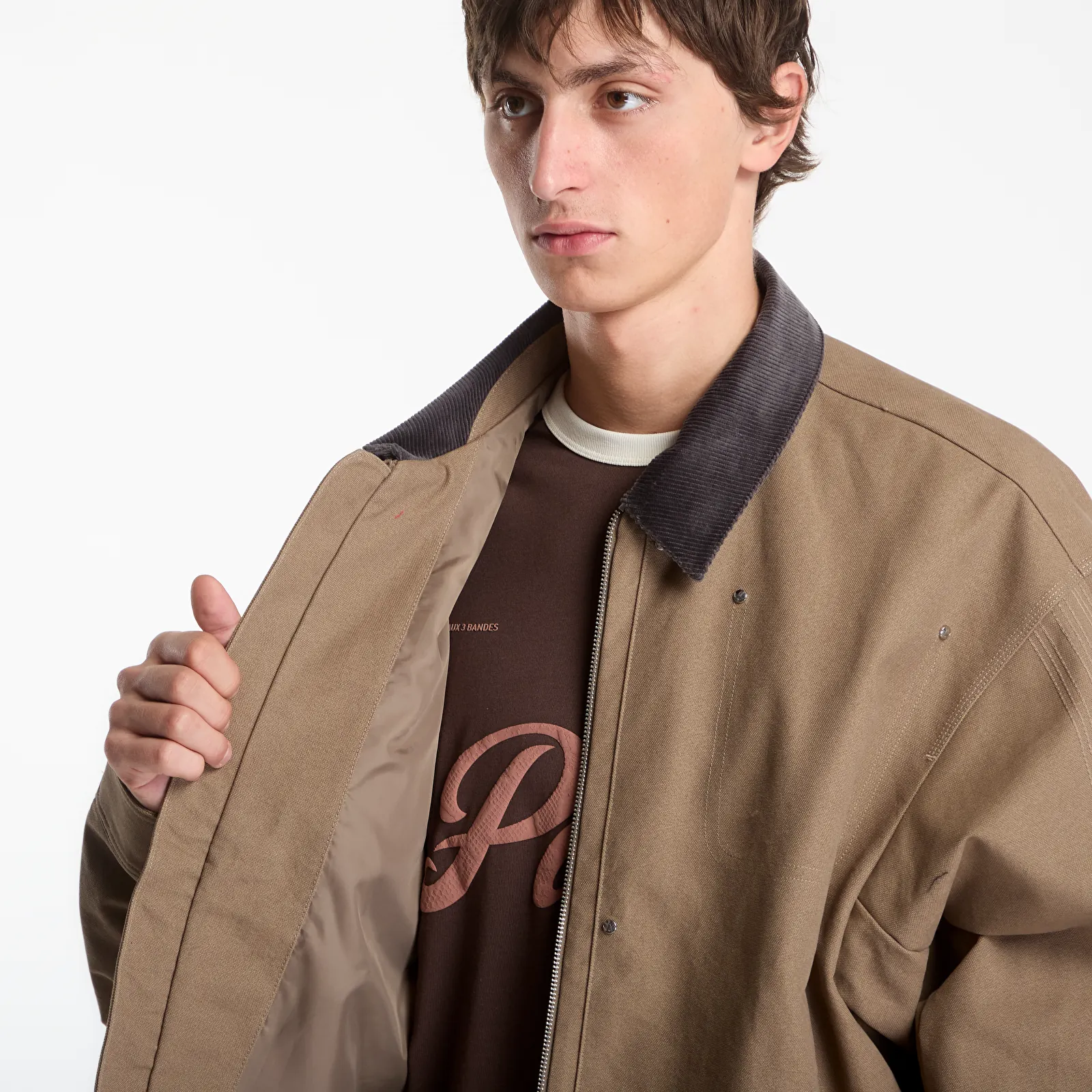 Men's jackets adidas Premium Essentials Bomber Jacket Khaki Six