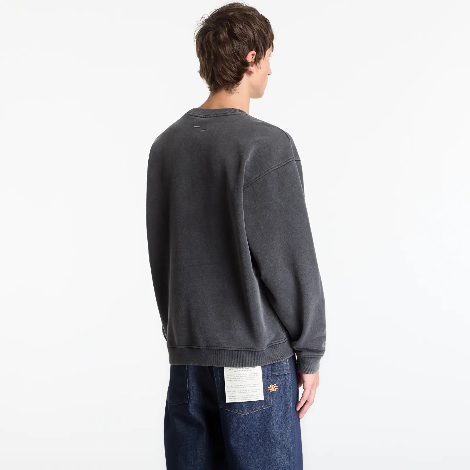 Felpe con cappuccio uomo Filling Pieces Sweatshirt Boxy Embroidered Vintage Black