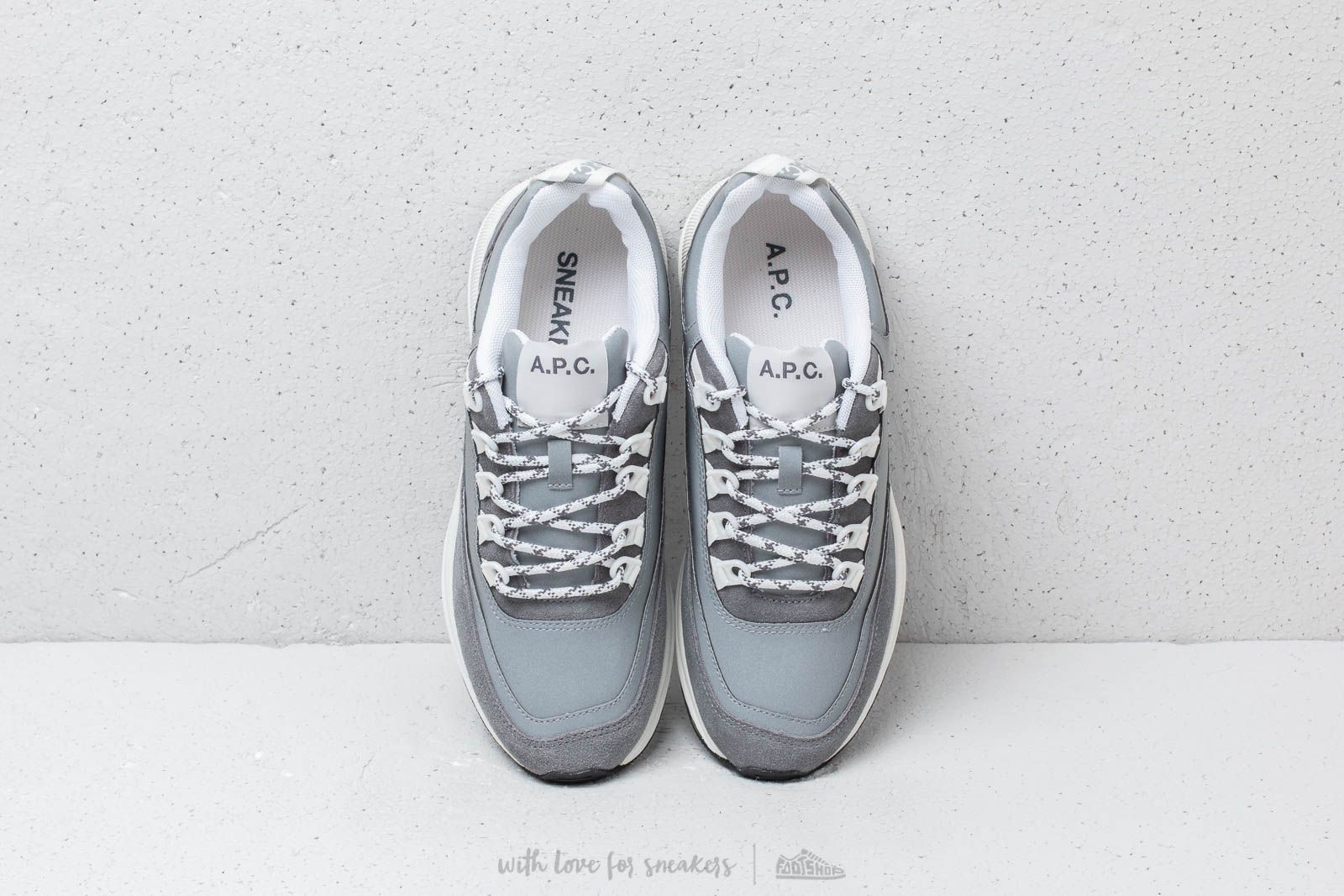 Men s shoes A.P.C Techno Homme Grey Footshop