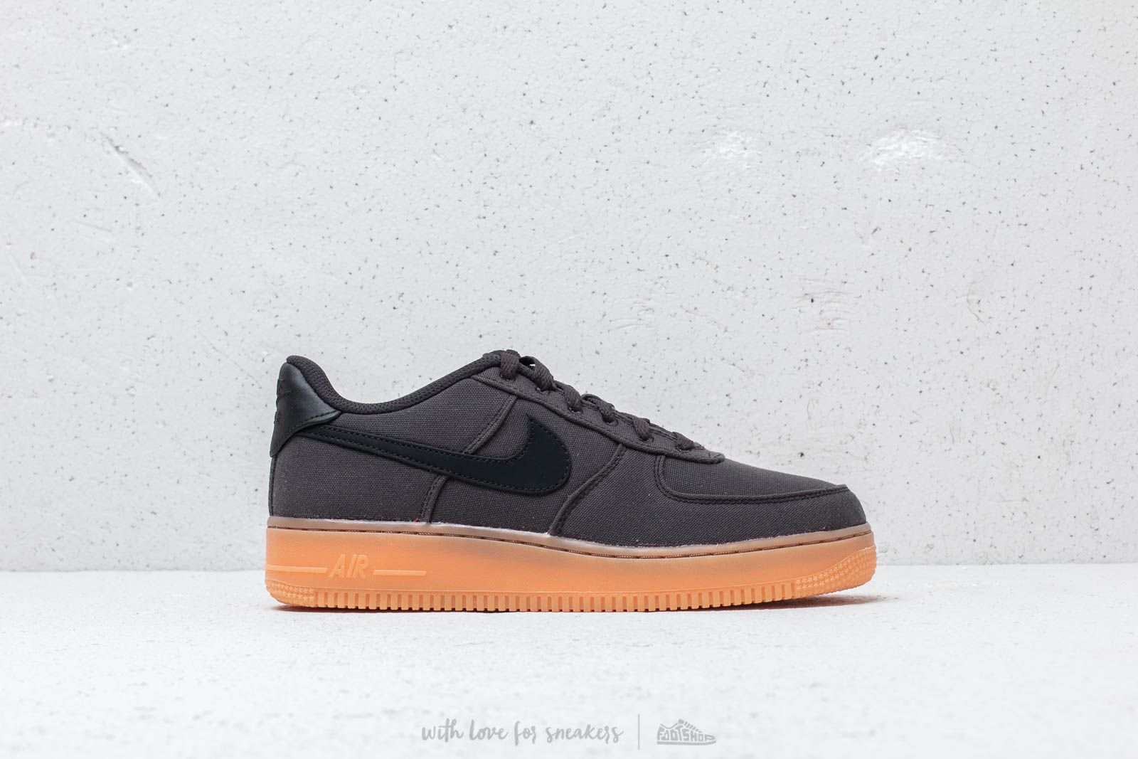 Women s shoes Nike Air Force 1 LV8 Style GS Black Black Gum Med Brown Footshop
