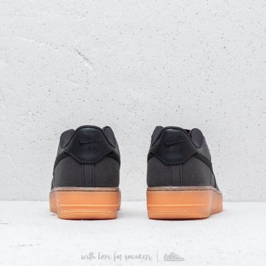 air force 1 black brown sole