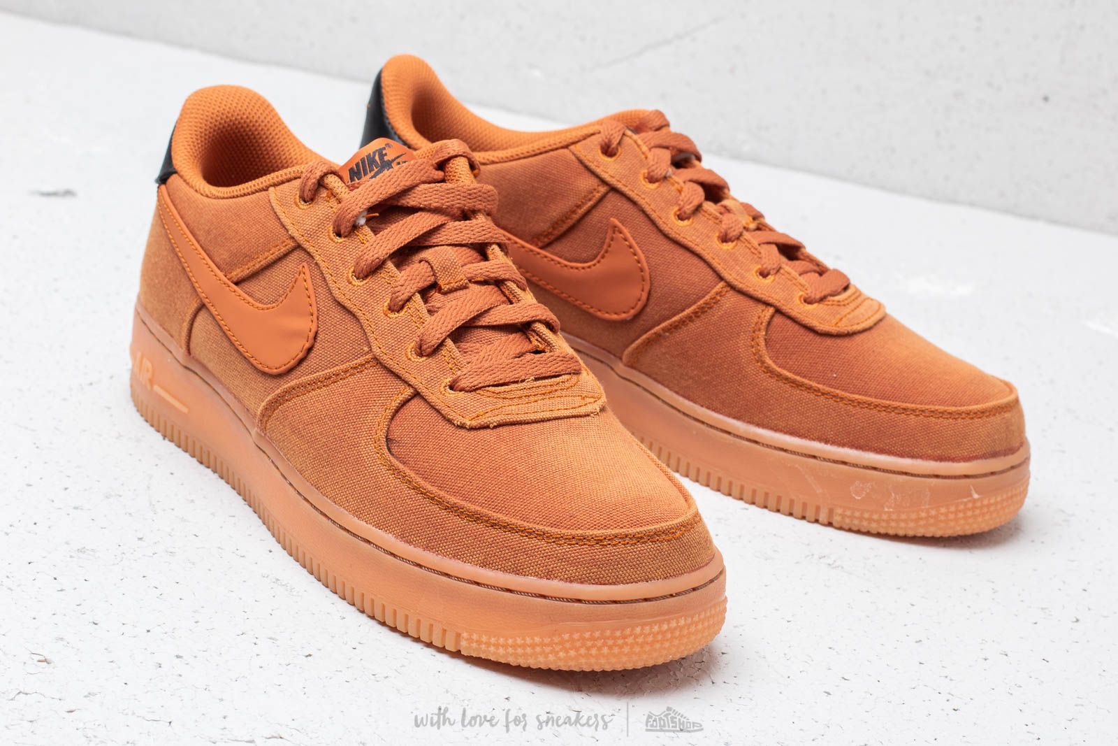 Men s shoes Nike Air Force 1 07 LV8 Style Monarch Monarch Gum Med Brown Footshop
