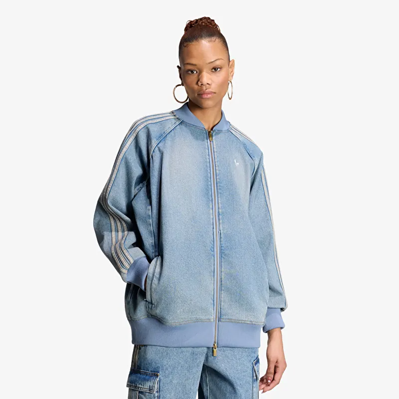 Veste adidas SST Oversized Denim Tracktop Worn Blue Denim