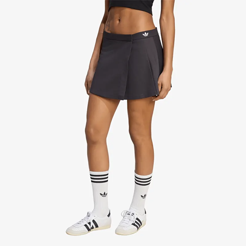 Sukně adidas Pleated Skirt Utility Black/ Cloud White