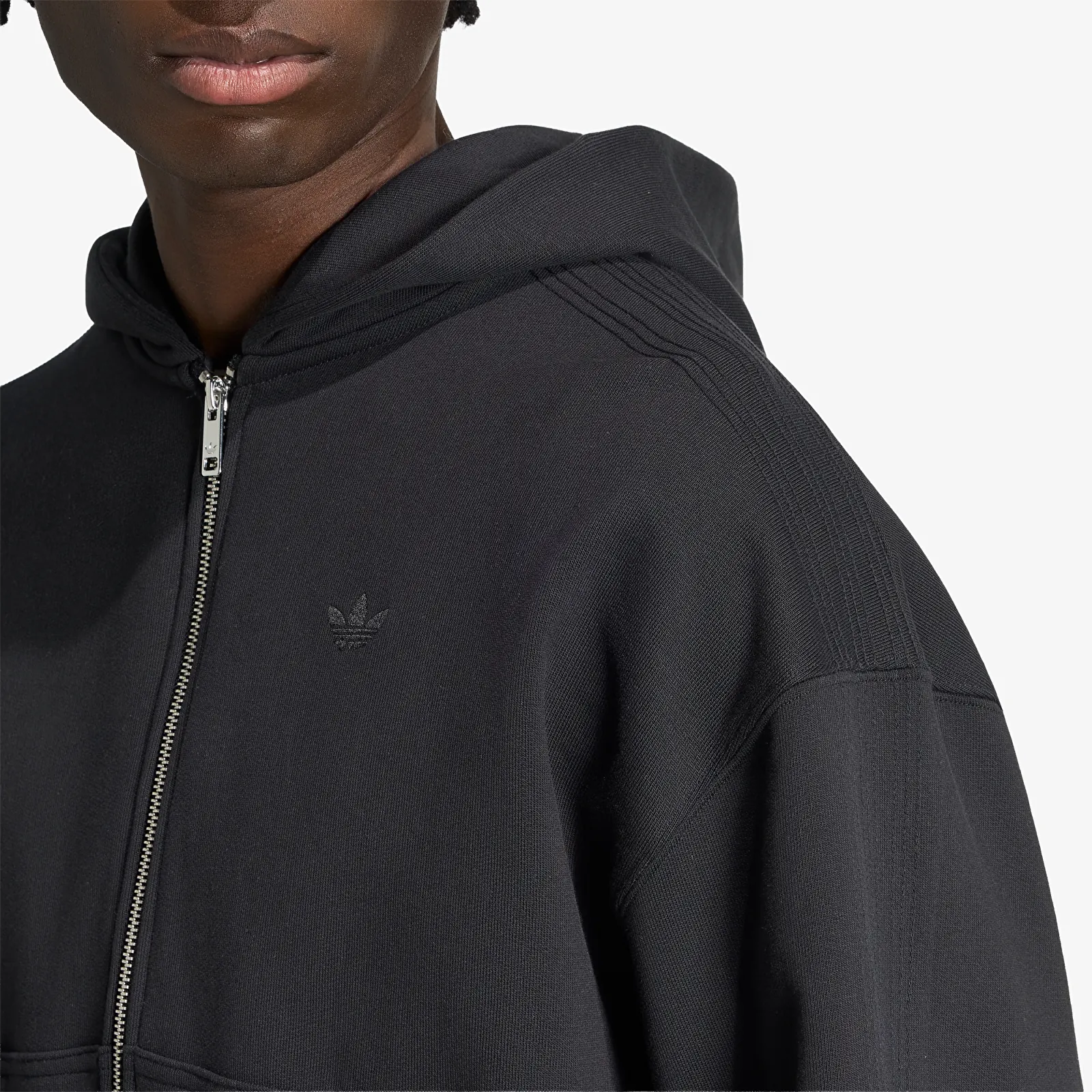 Hoodies and sweatshirts  adidas Premium Essentials Cropped Full Zip Black