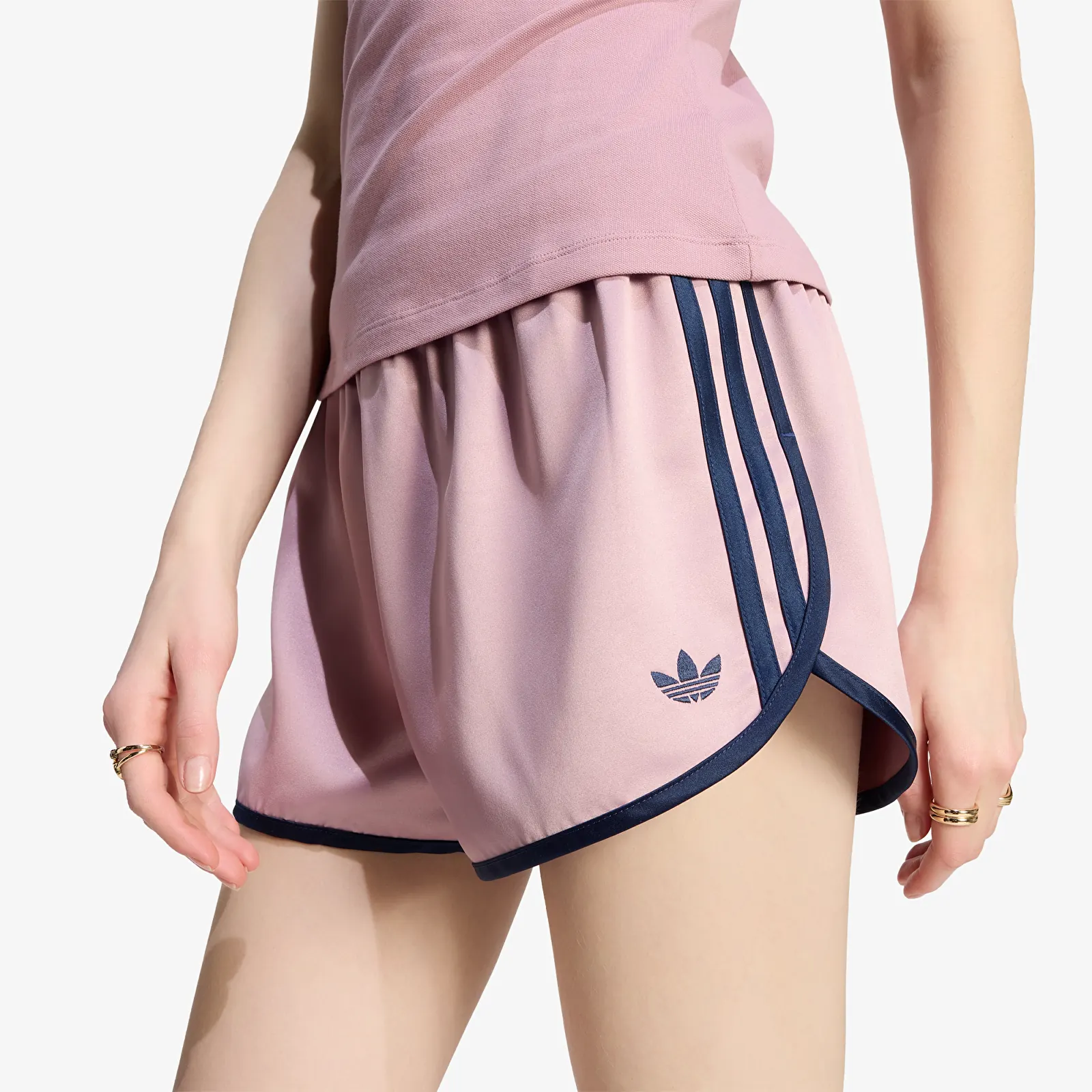 Shorts adidas Satin 3s Sprinter Short Magic Mauve/ Night Indigo