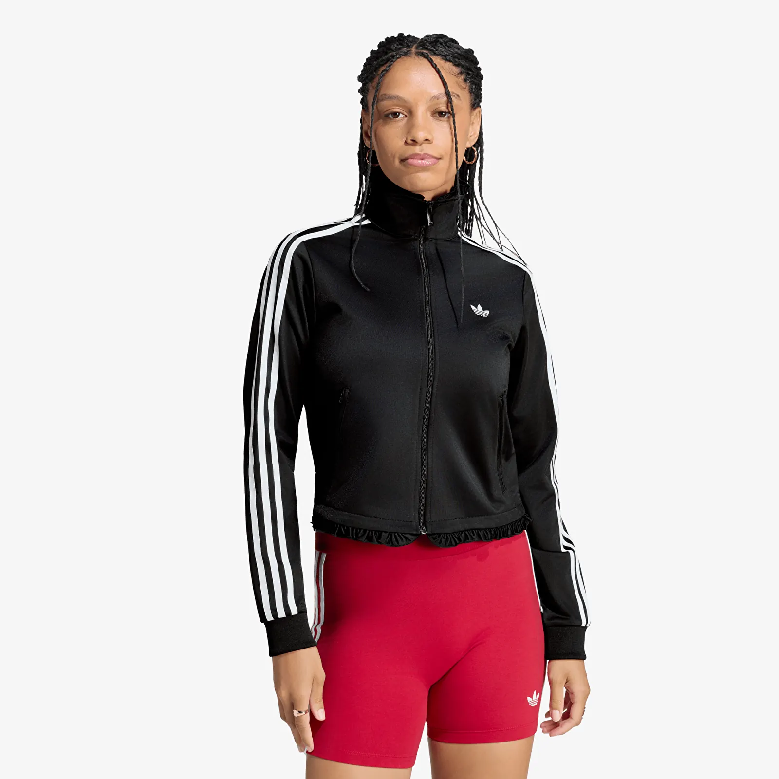 Hoodies and sweatshirts  adidas Pleated Firebird Track Top Black