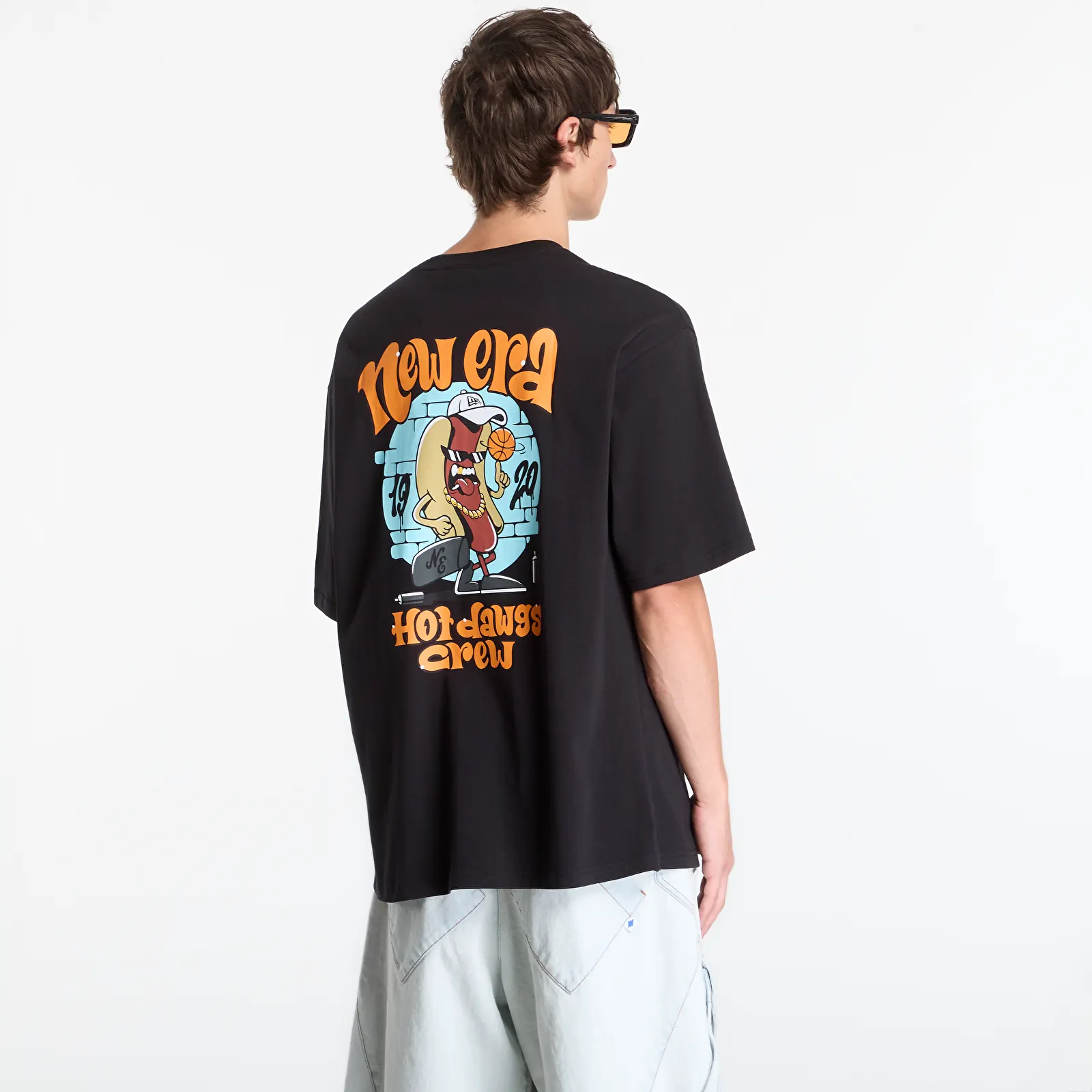 Trička New Era Food Character Graphic OS Tee UNISEX Black