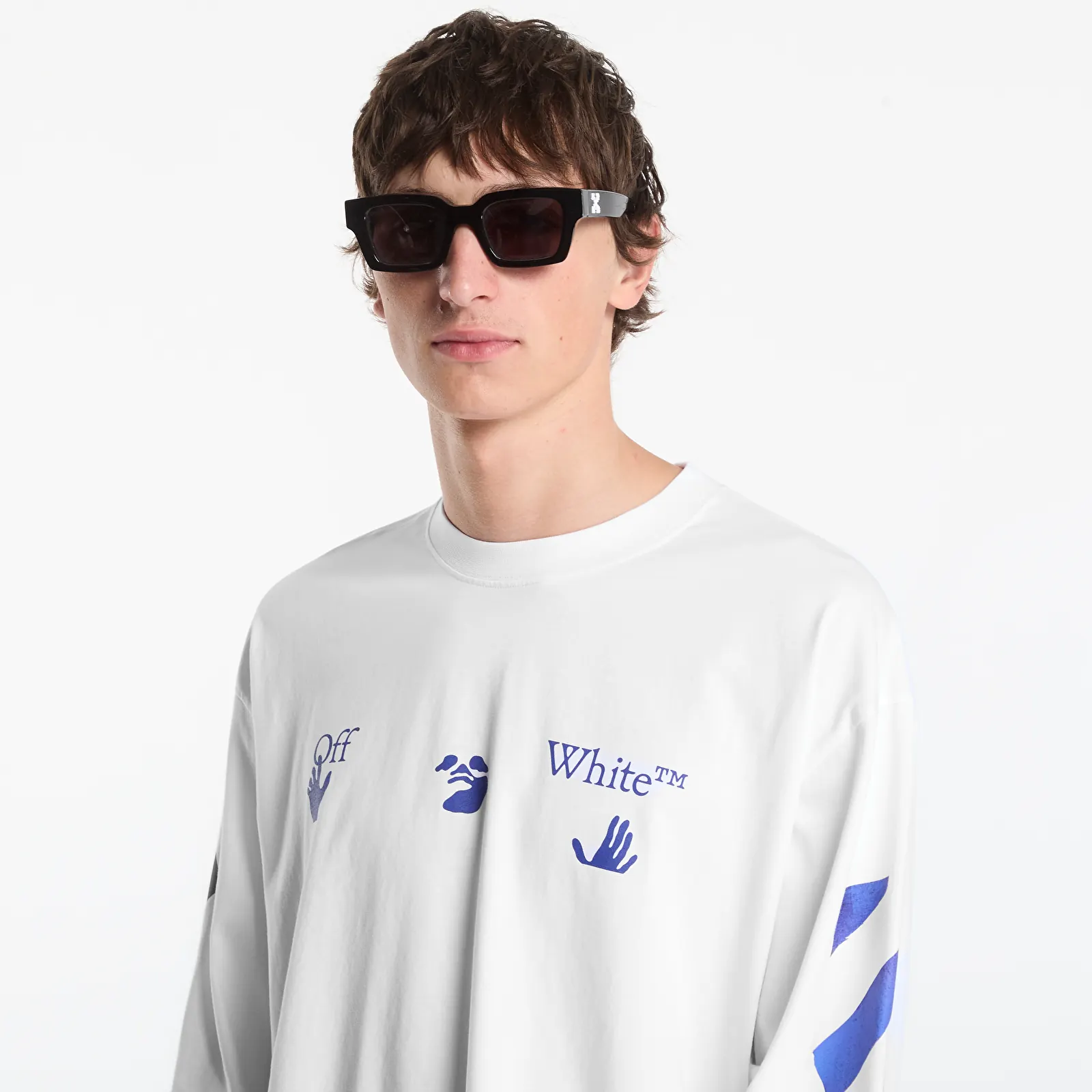 Koszulki Off-White Bacco Arrow Skate L/S Tee UNISEX White