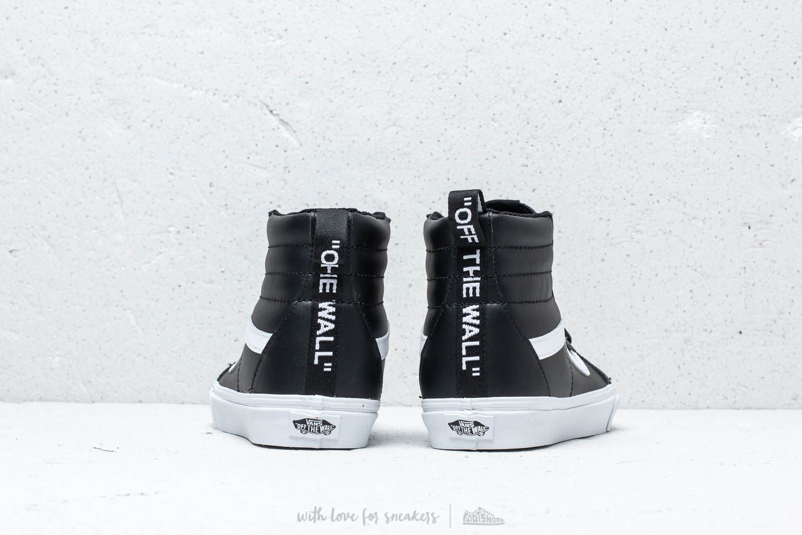 Herresko Vans Sk8- Hi Reissue Of The Wall Webbing Black/ Leather