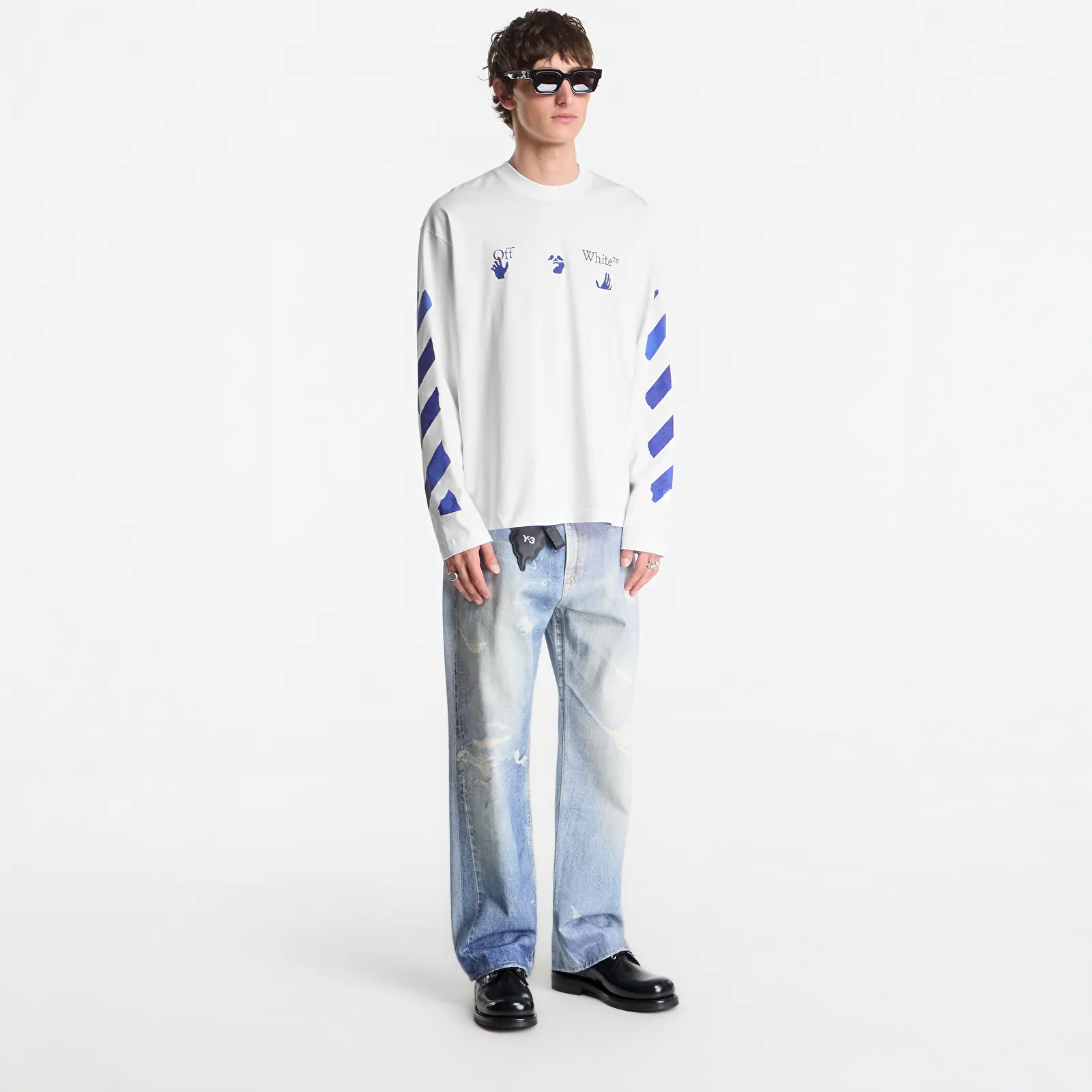 Koszulki Off-White Bacco Arrow Skate L/S Tee UNISEX White