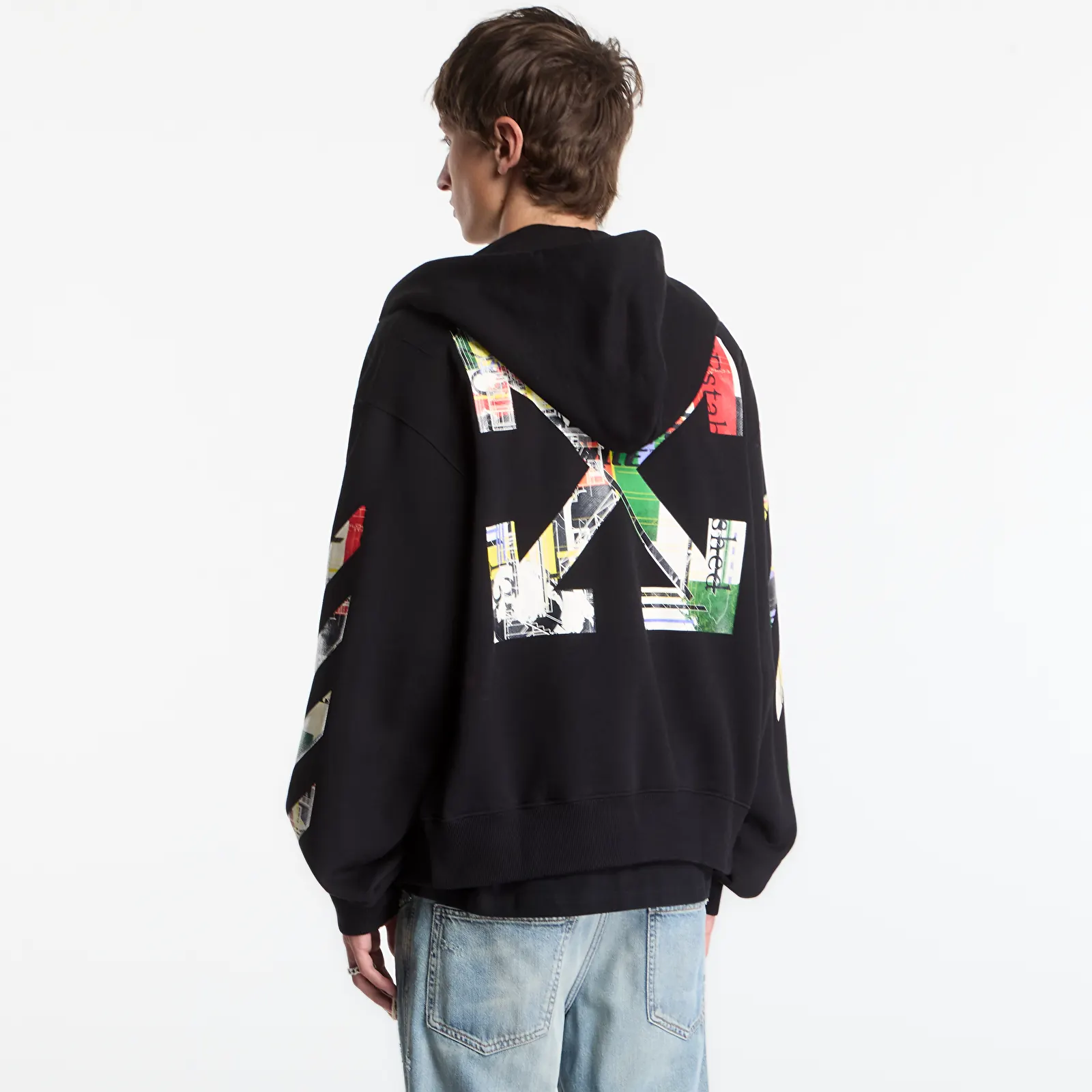 Hoodies and sweatshirts  Off-White Industrial Arrow Regular Zip Hoodie UNISEX Black
