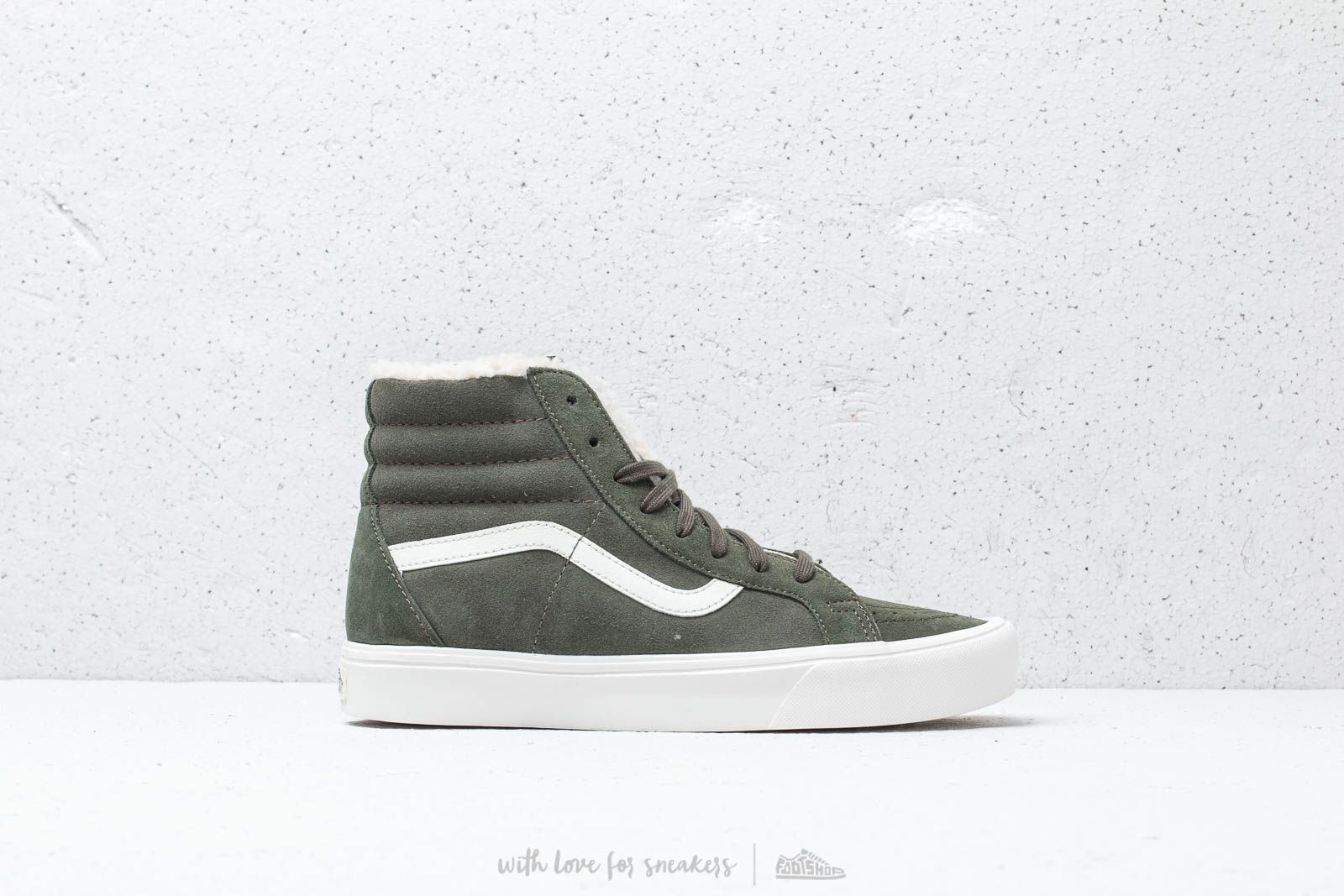 Men s shoes Vans SK8 Hi Reissue Lite Sherpa Green Footshop