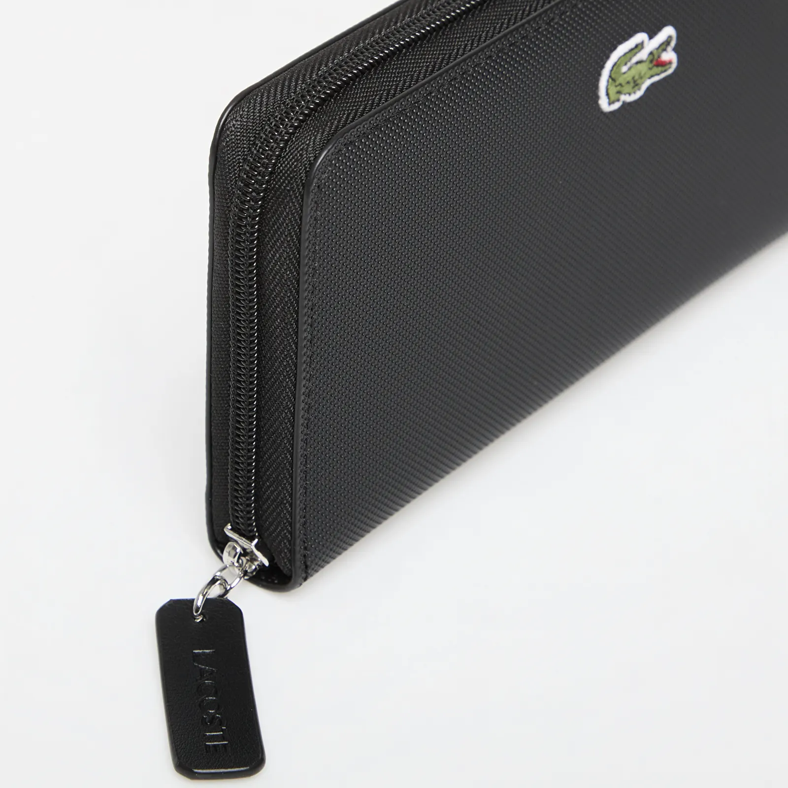 Portfele męskie Lacoste L Zip Wallet Black