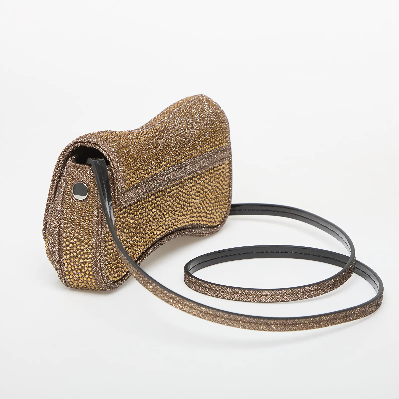Damenhandtaschen Diesel Play Small Crossbody Bag With Crystal Bronze Brown