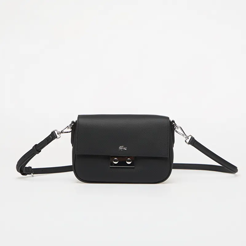 Handbag Lacoste Flap Crossover Bag Noir