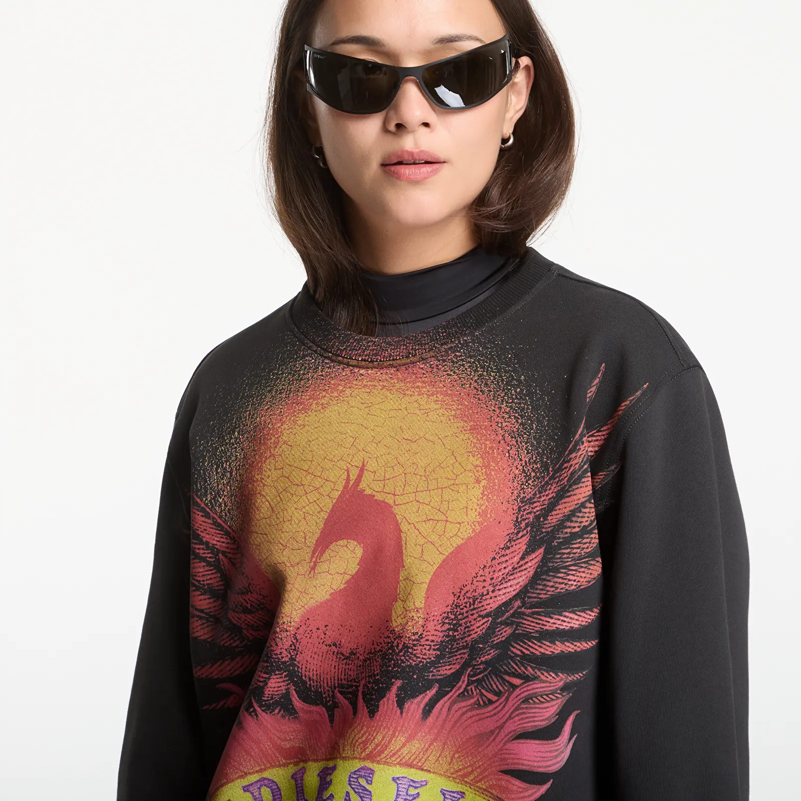 Mikiny Diesel S-Ginn-Aa2 Sweat-Shirt Black