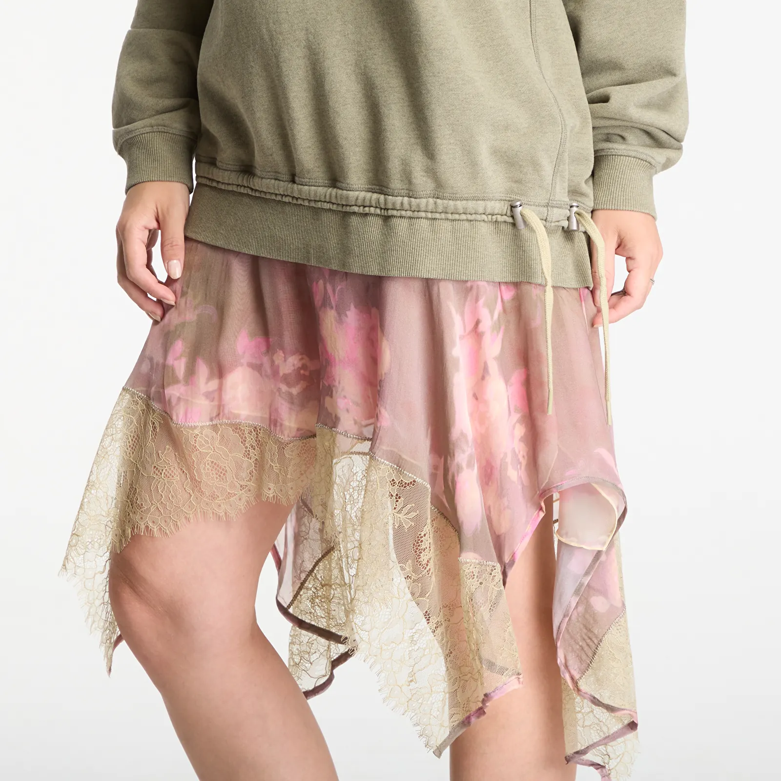 Women's dresses Diesel D-Orely Sweatshirt Dress Green
