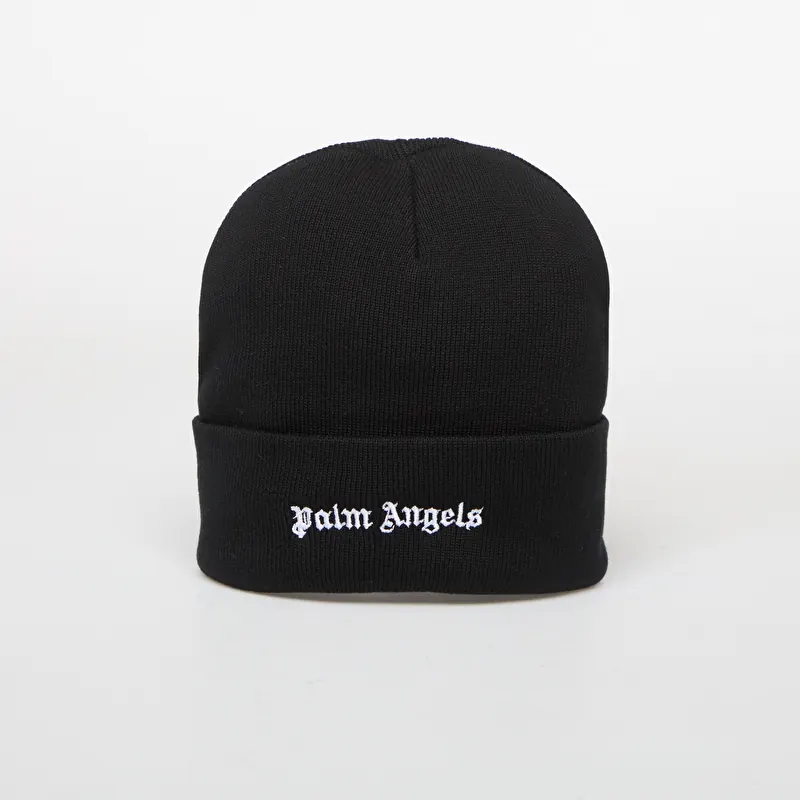 Шапка Palm Angels Logo Beanie Black/ Off White