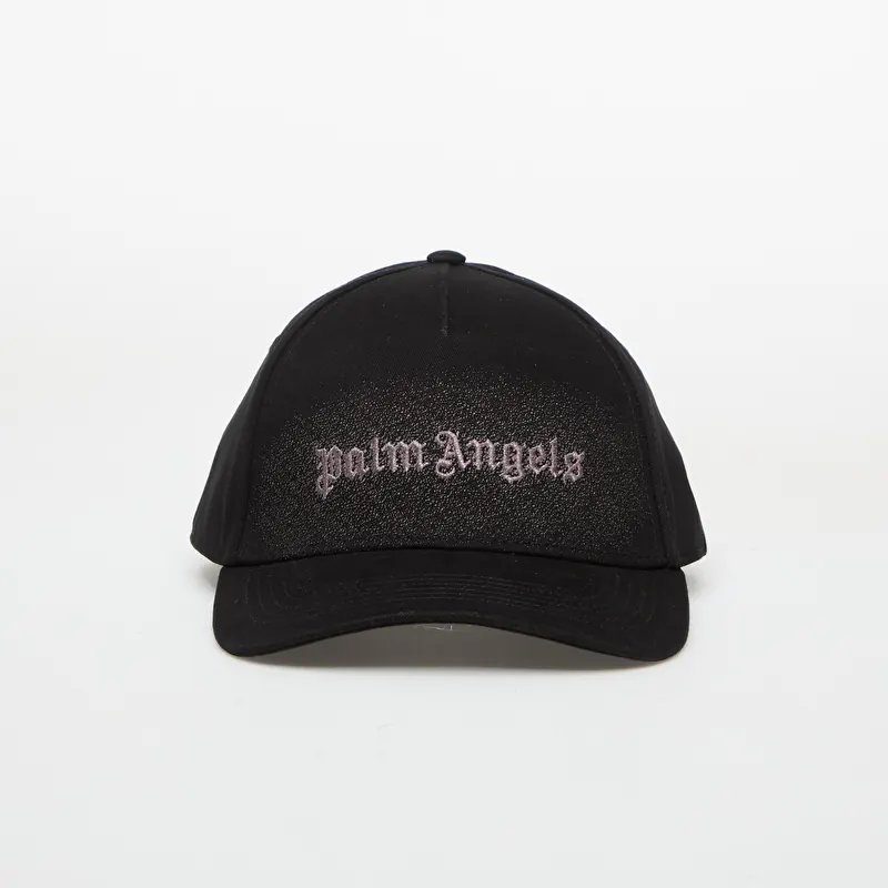 Шапка Palm Angels Tone On Tone Spray Logo Cap Black/ Black