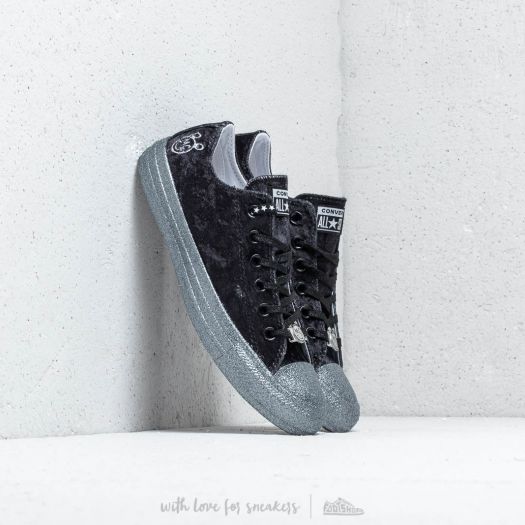 Women s shoes Converse x Miley Cyrus Chuck Taylor All Star Ox Black Silver White Footshop