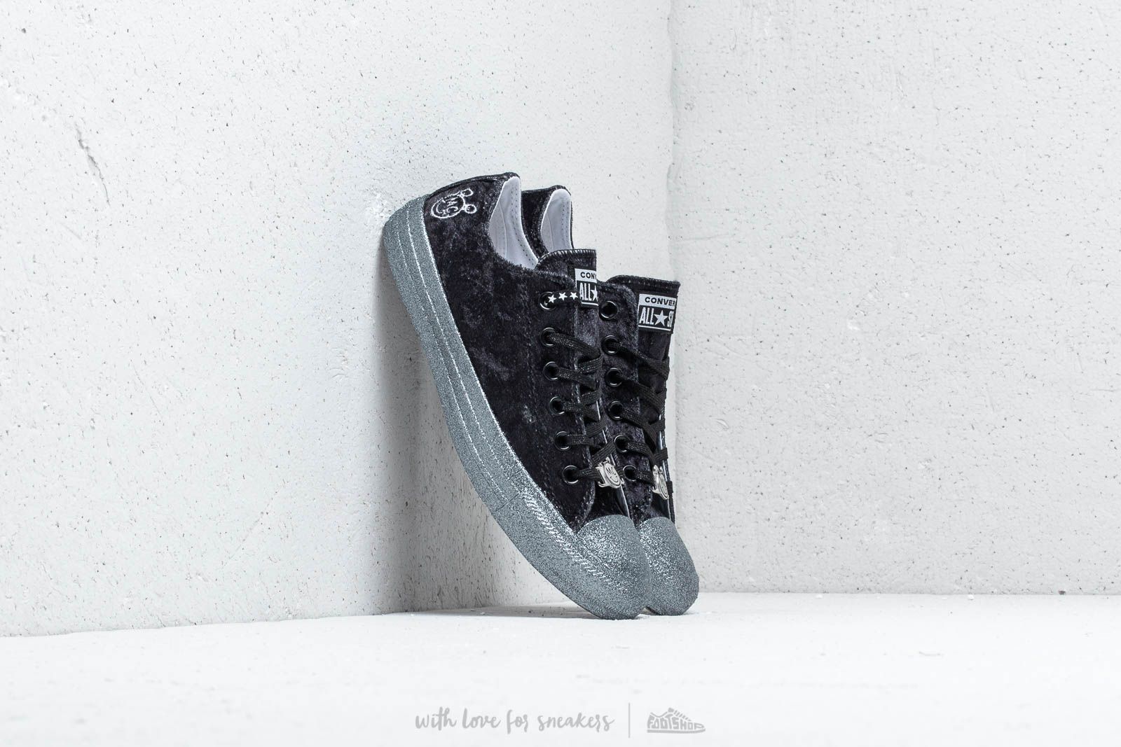 Scarpe donna Converse x Miley Cyrus Chuck Taylor All Star Ox Black/ Silver/ White