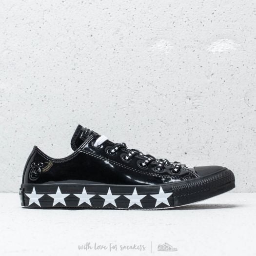 Women s shoes Converse x Miley Cyrus Chuck Taylor All Star OX Black White Black Footshop
