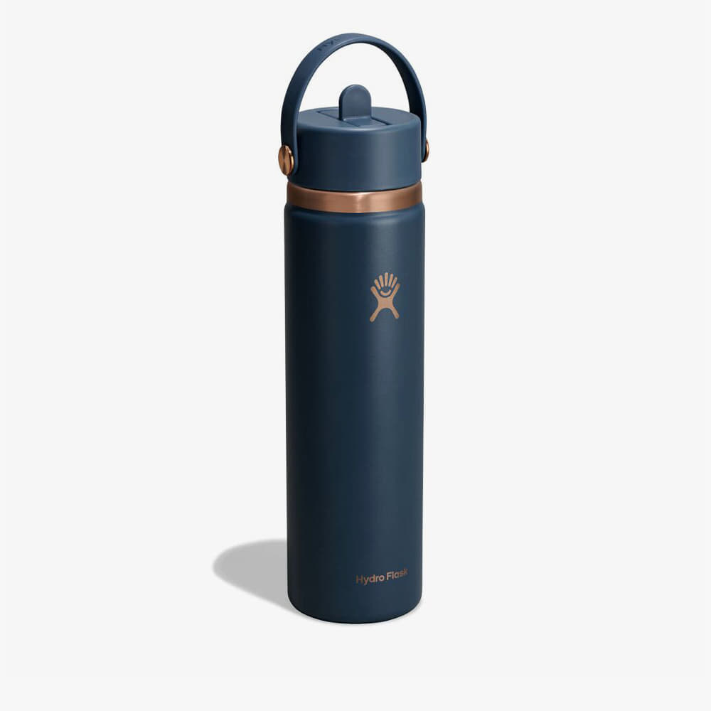 Bottiglie per bere Hydro Flask 710 ml Wide Flex Straw Cap Harbor Blue Arc