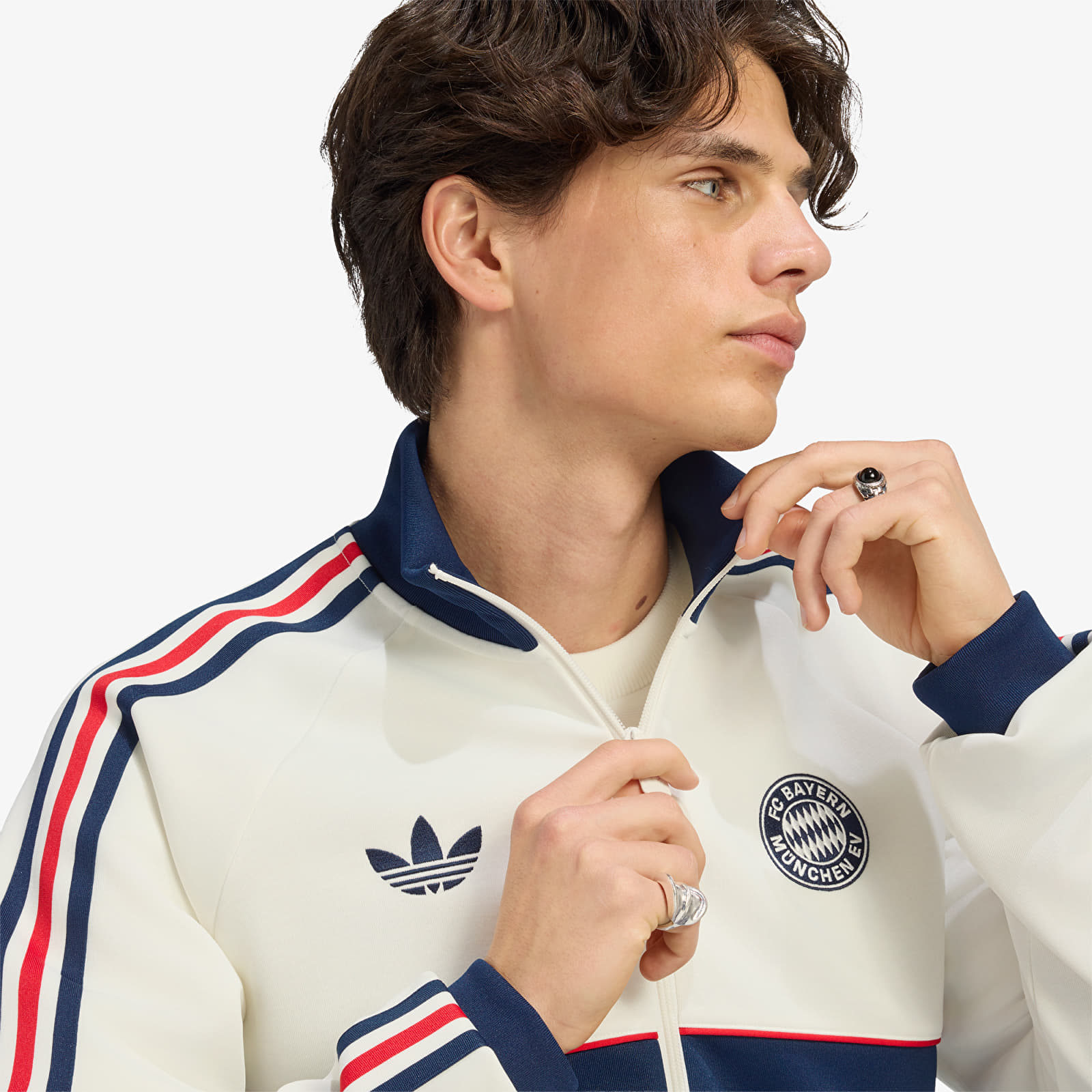 Bundy adidas FC Bayern Muenchen OG Track Top Core White/ Night Indigo