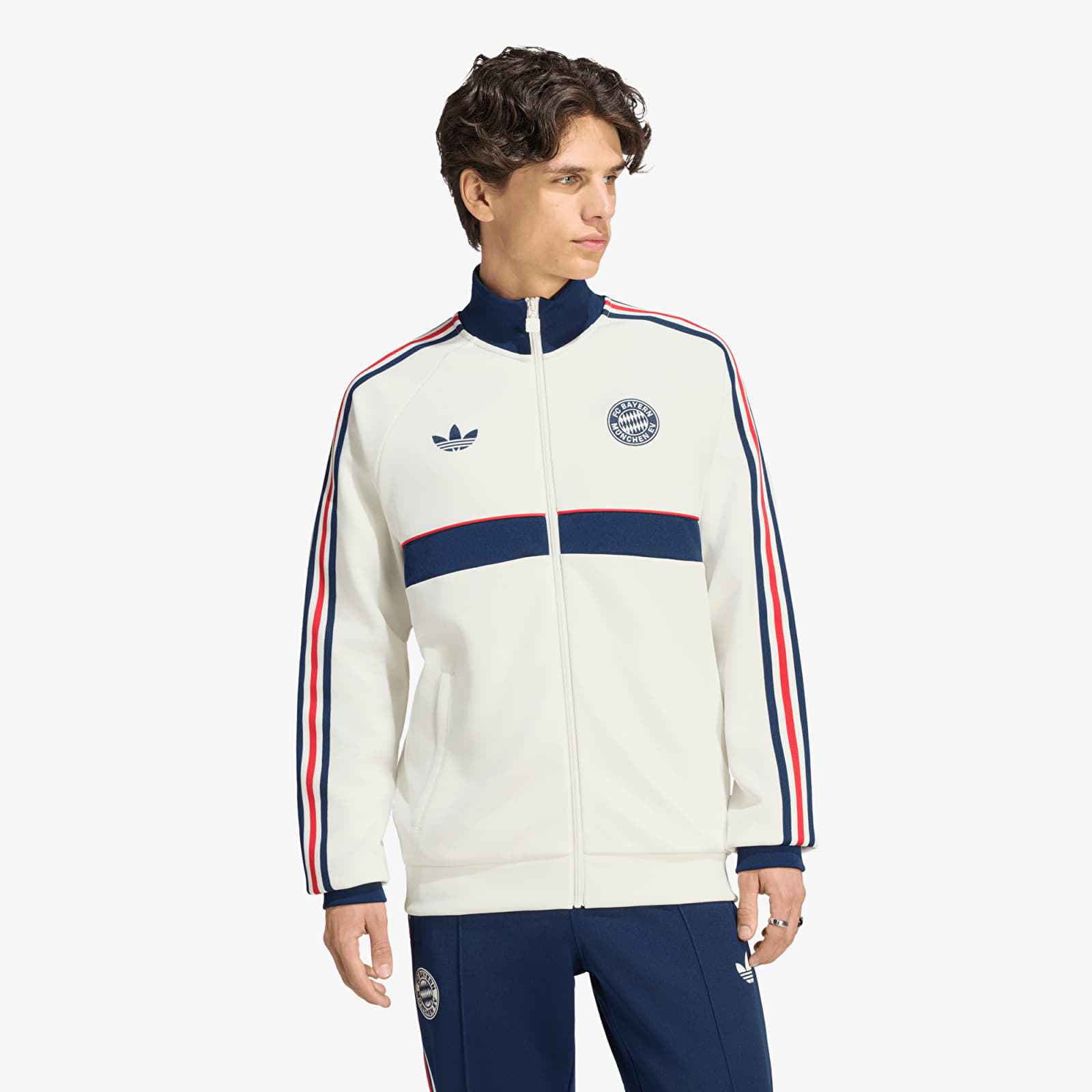 Bundy adidas FC Bayern Muenchen OG Track Top Core White/ Night Indigo