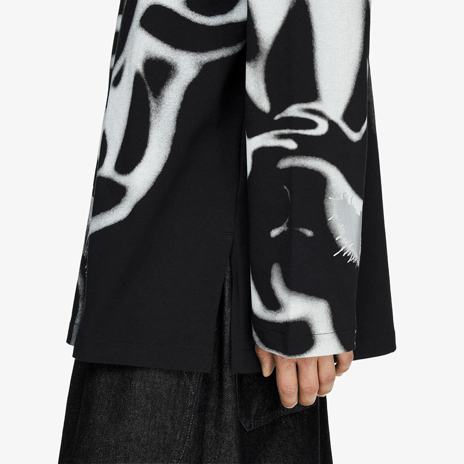Marškinėliai Y-3 Chito Graphic Long Sleeve Tee UNISEX Black