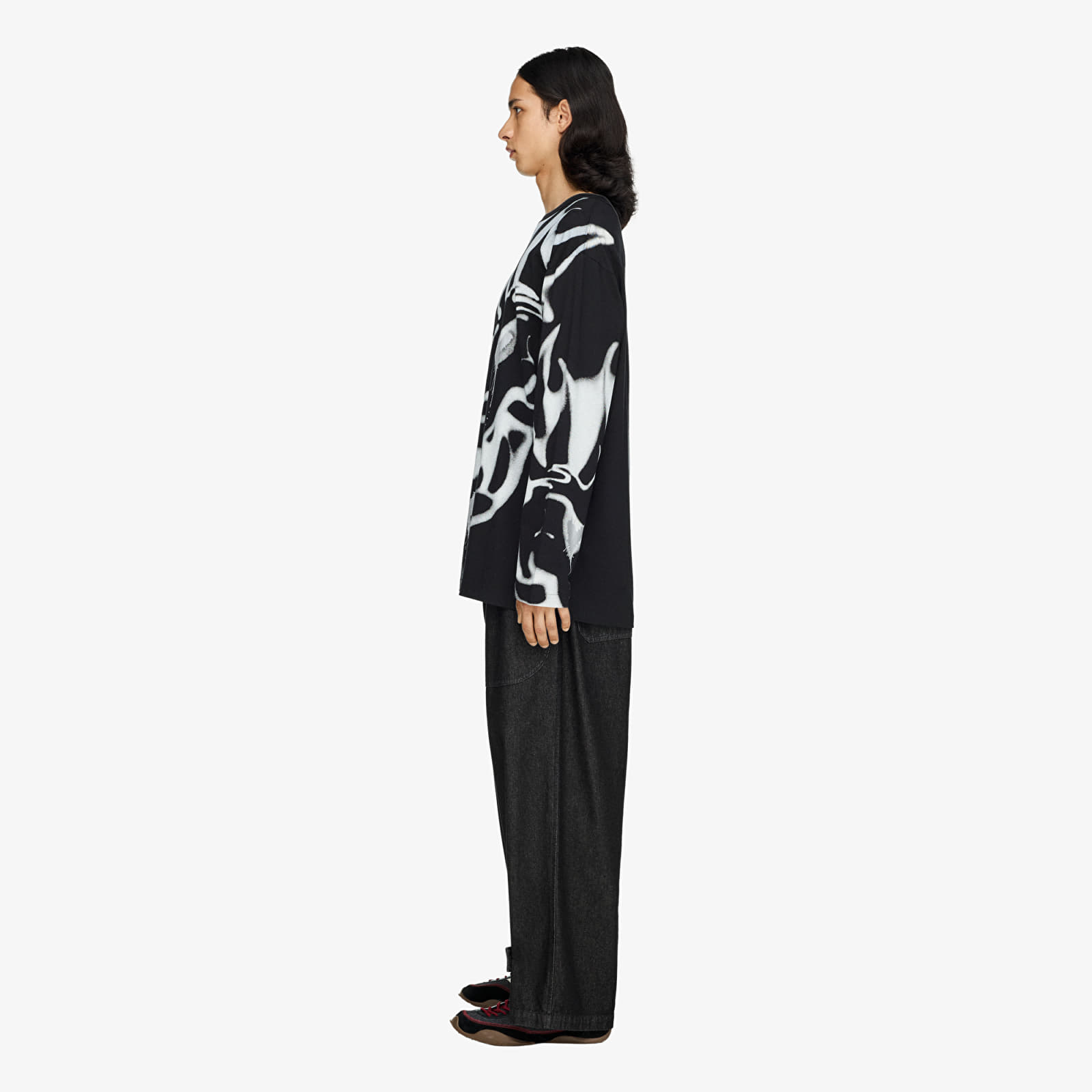 Marškinėliai Y-3 Chito Graphic Long Sleeve Tee UNISEX Black