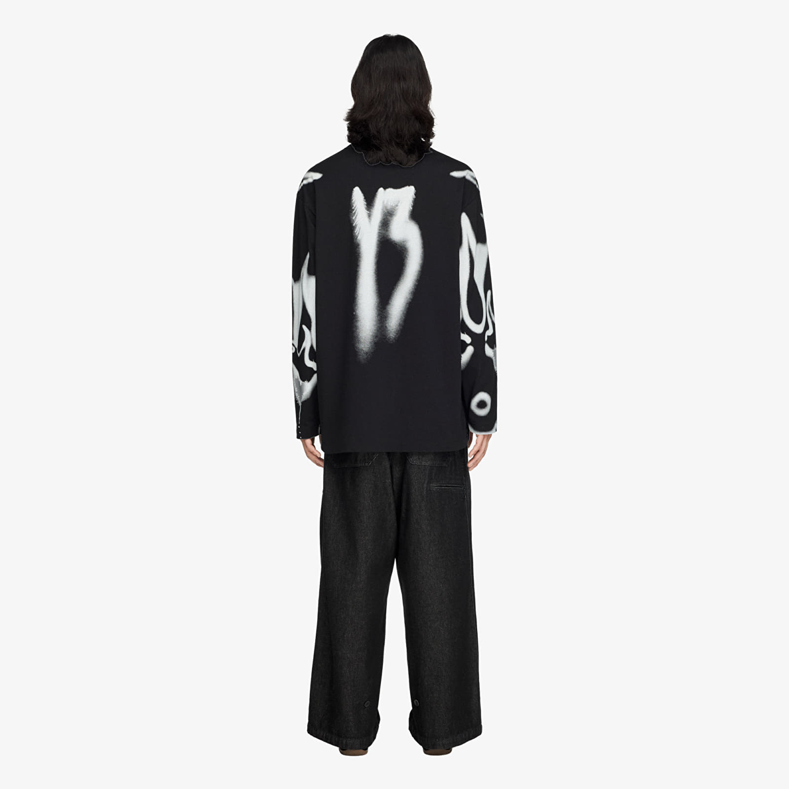 Marškinėliai Y-3 Chito Graphic Long Sleeve Tee UNISEX Black