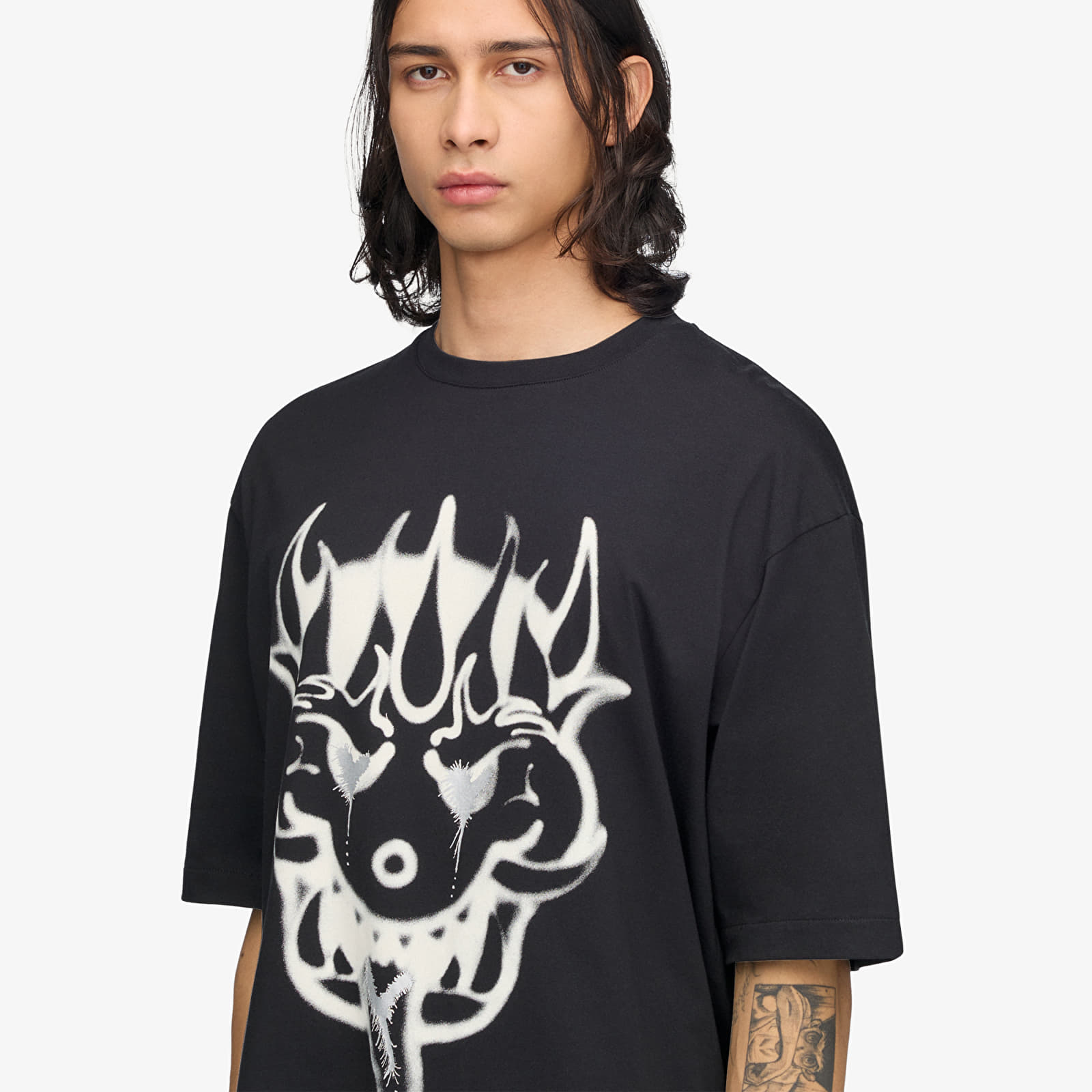 Marškinėliai Y-3 Chito Graphic Short Sleeve Tee Black