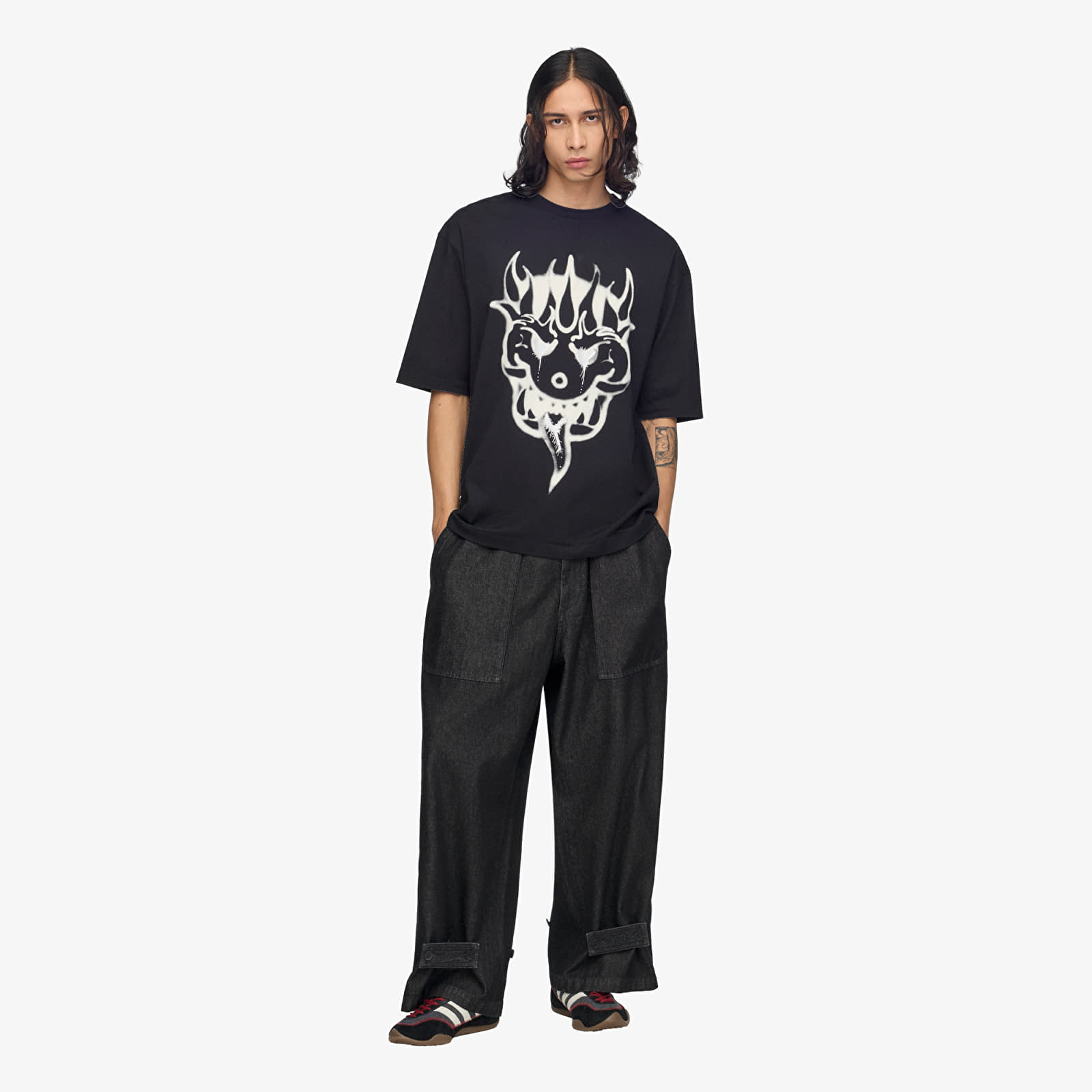 Marškinėliai Y-3 Chito Graphic Short Sleeve Tee Black