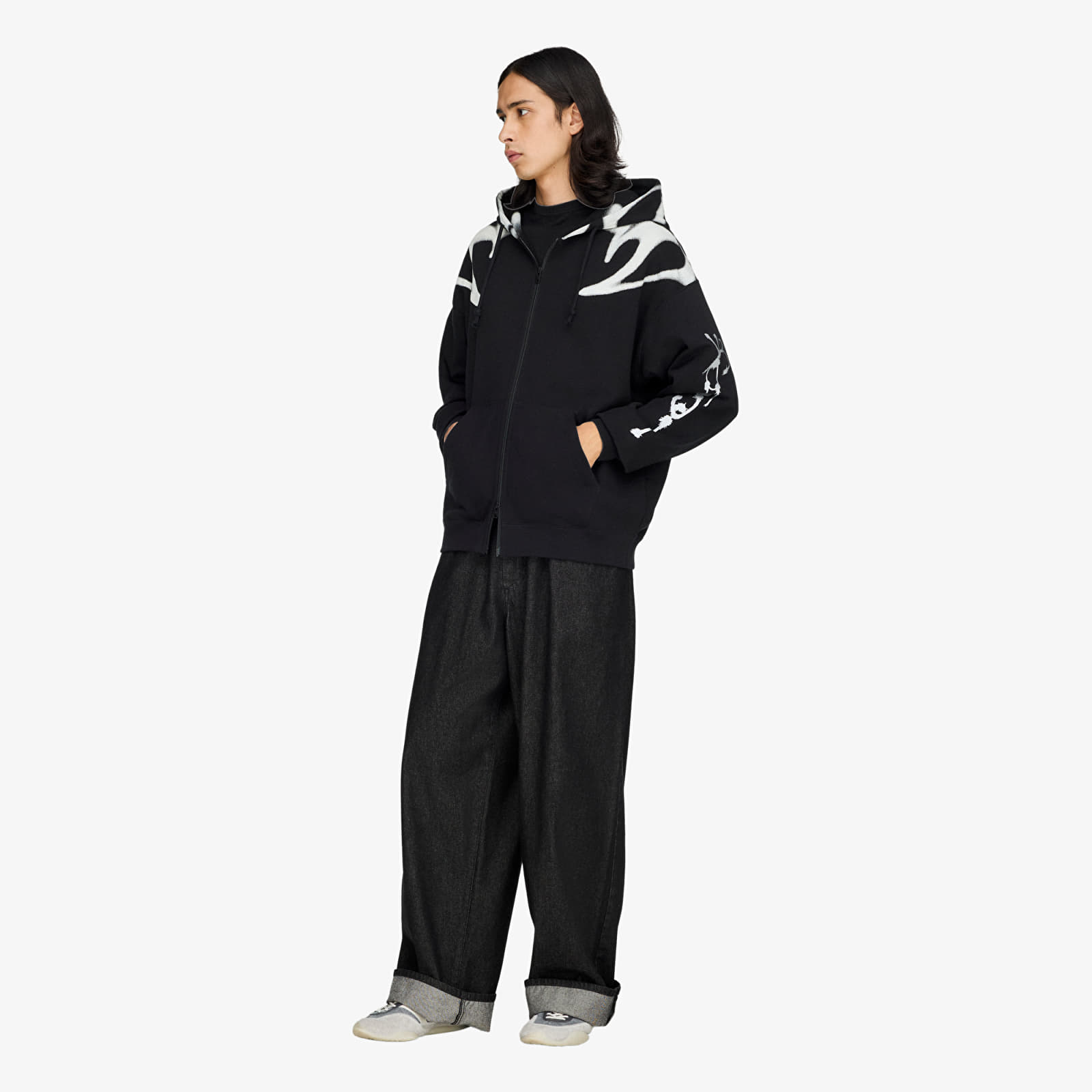 Kapucnis pulóverek és pulcsik Y-3 Chito Graphic French Terry Zip Hoodie UNISEX Black
