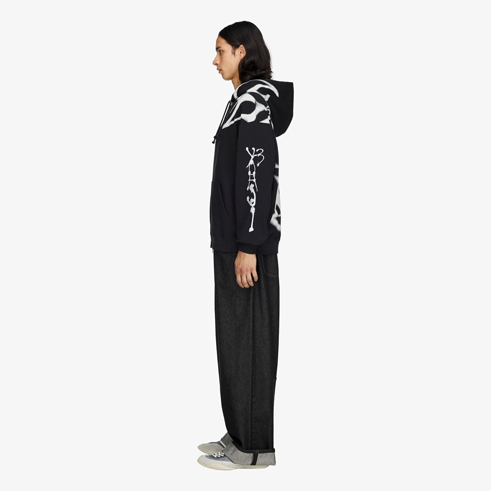 Kapucnis pulóverek és pulcsik Y-3 Chito Graphic French Terry Zip Hoodie UNISEX Black