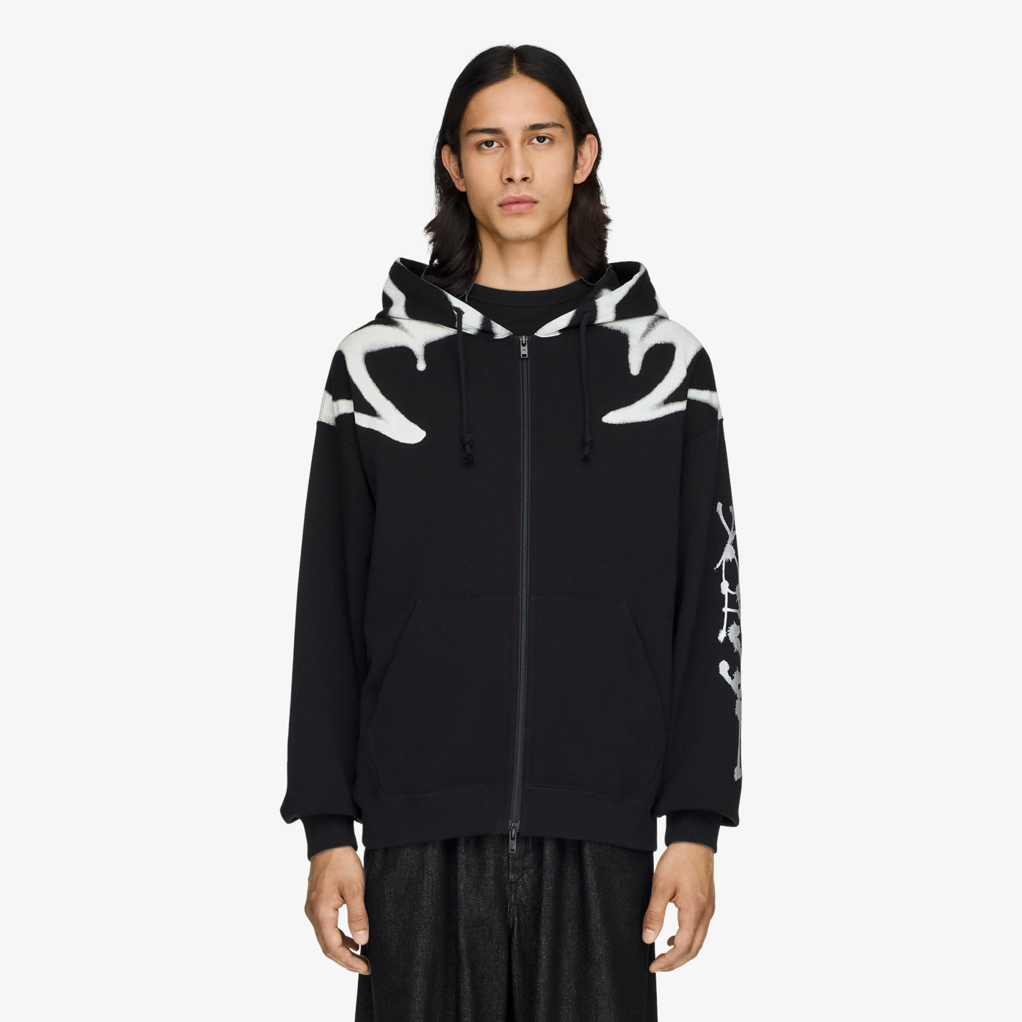 Суитшърт Y-3 Chito Graphic French Terry Zip Hoodie UNISEX Black XL