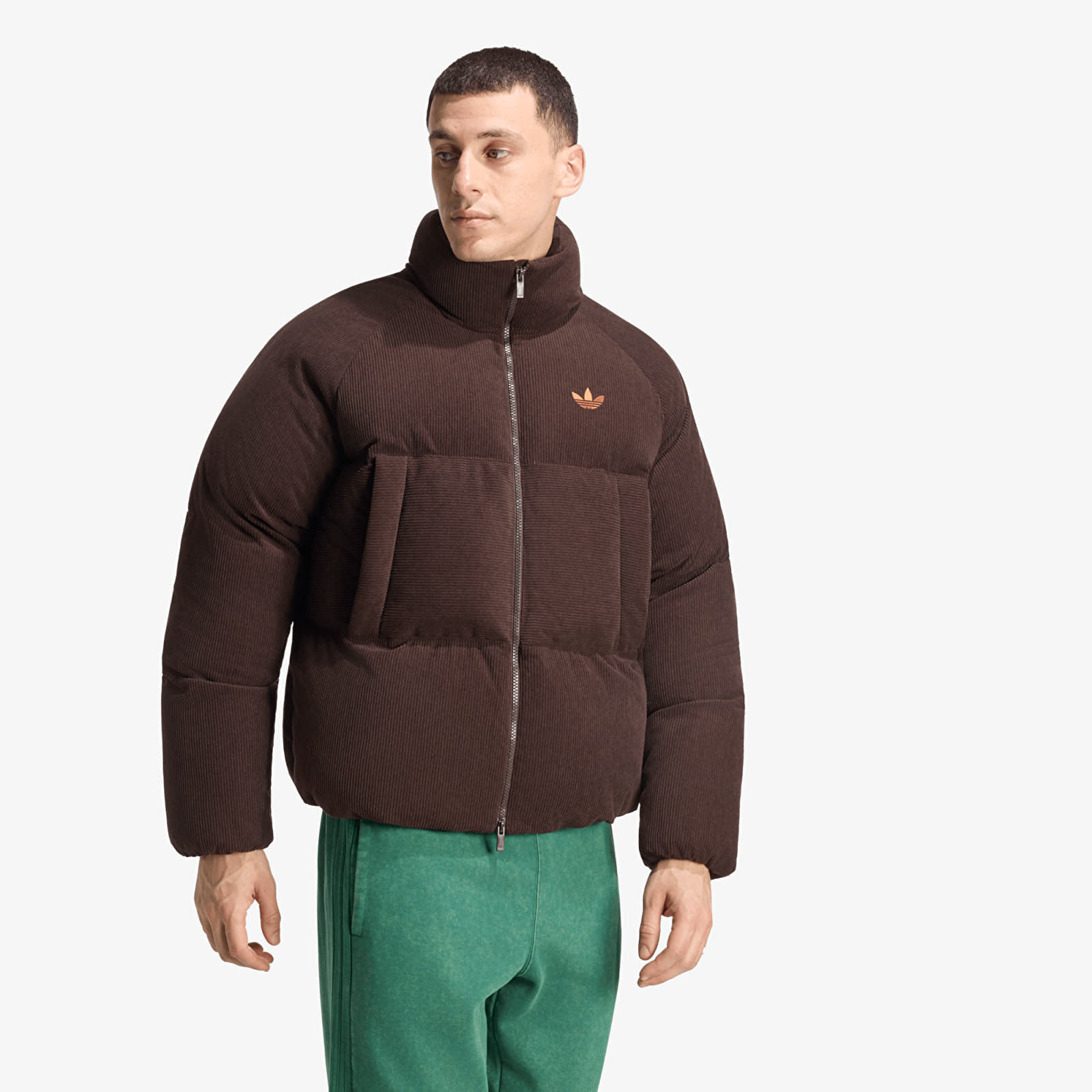 Takit adidas Corduroy Puffer Jacket Aurora Coffee