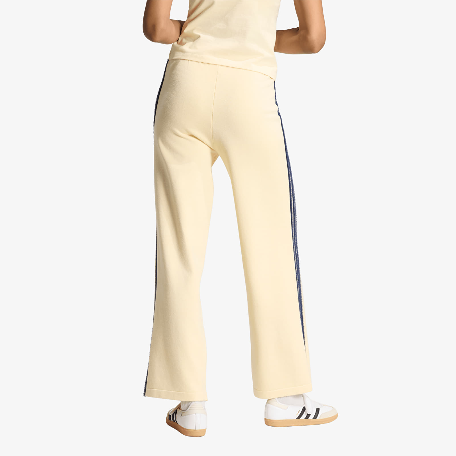 Jogginghosen adidas Knit Firebird Track Pants Warm Vanilla/ Night Indigo