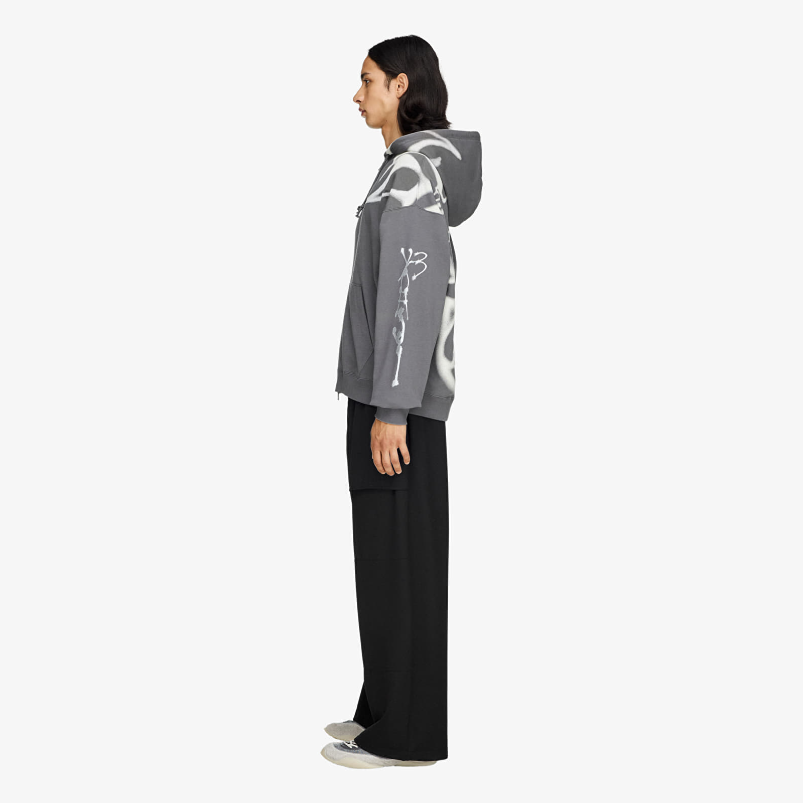 Sweatjacken und Sweatshirts Y-3 Chito Graphic French Terry Zip Hoodie UNISEX Grey Five
