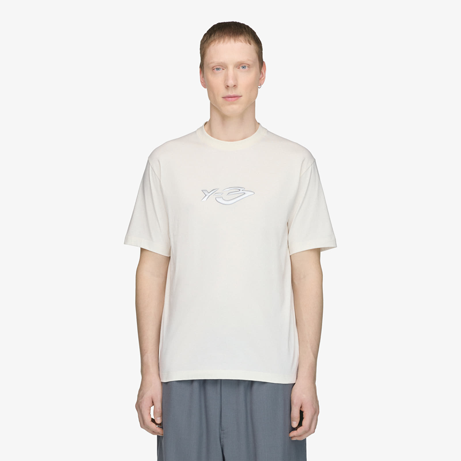 Тениски Y-3 Liquid Logo Short Sleeve Tee UNISEX Chalk White