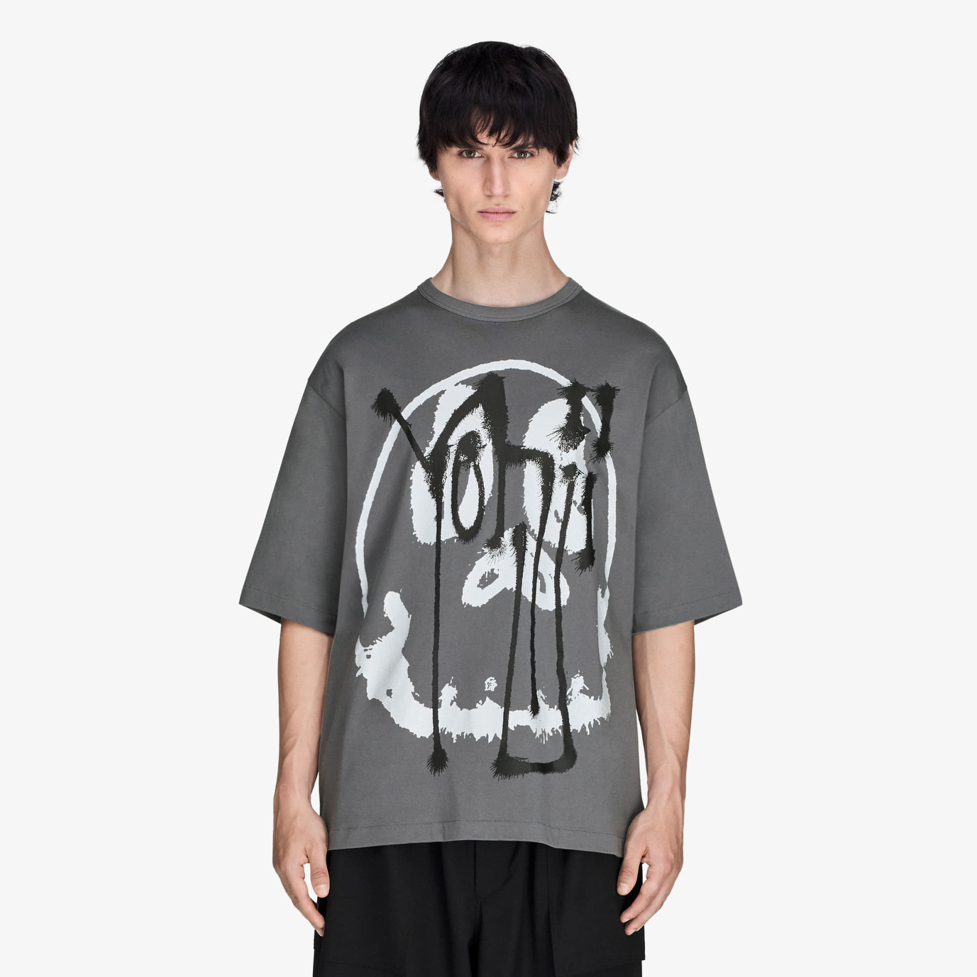 Тениска Y-3 Chito Graphic Short Sleeve Tee UNISEX Grey Five L