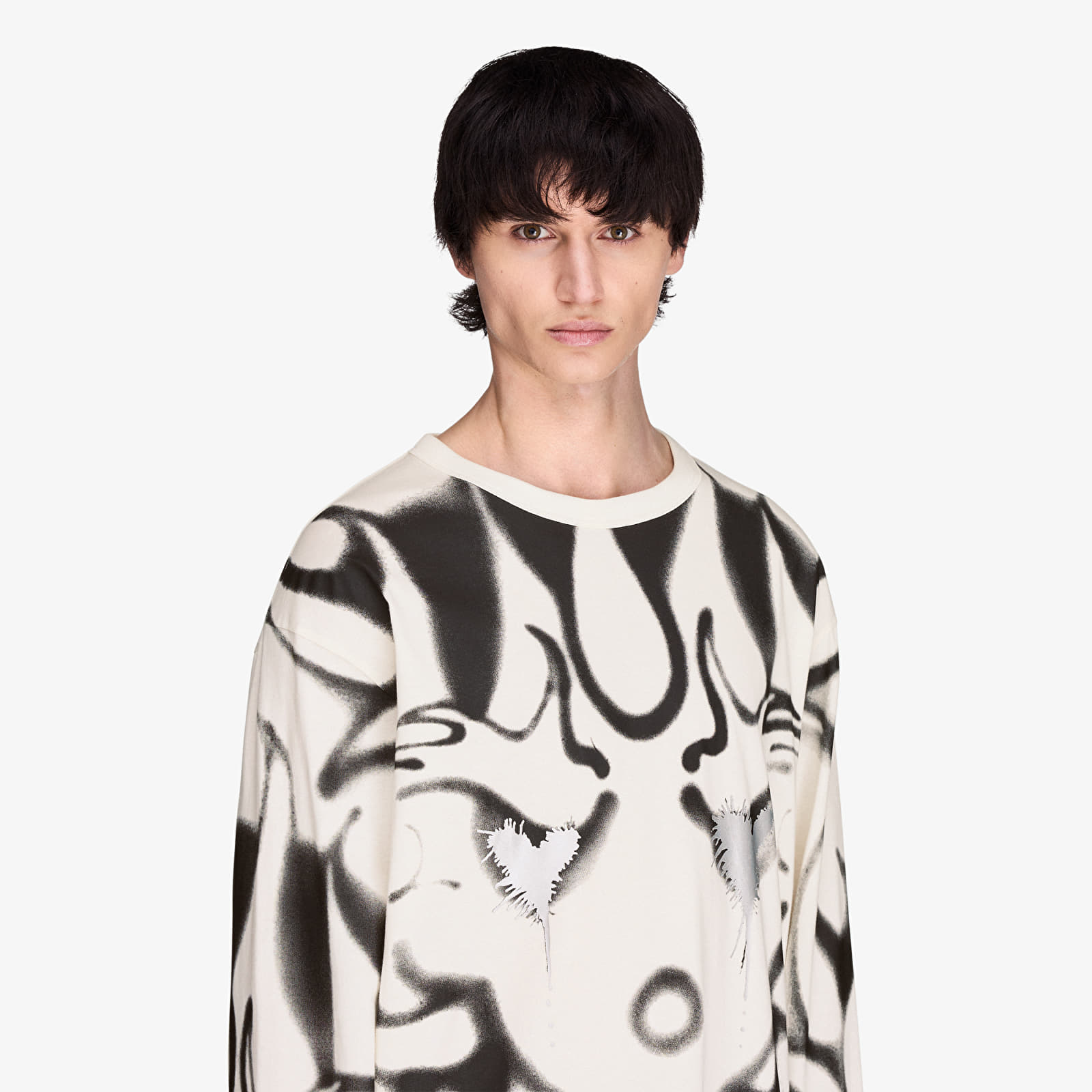 T-Shirts Y-3 Chito Graphic Long Sleeve Tee UNISEX Chalk White