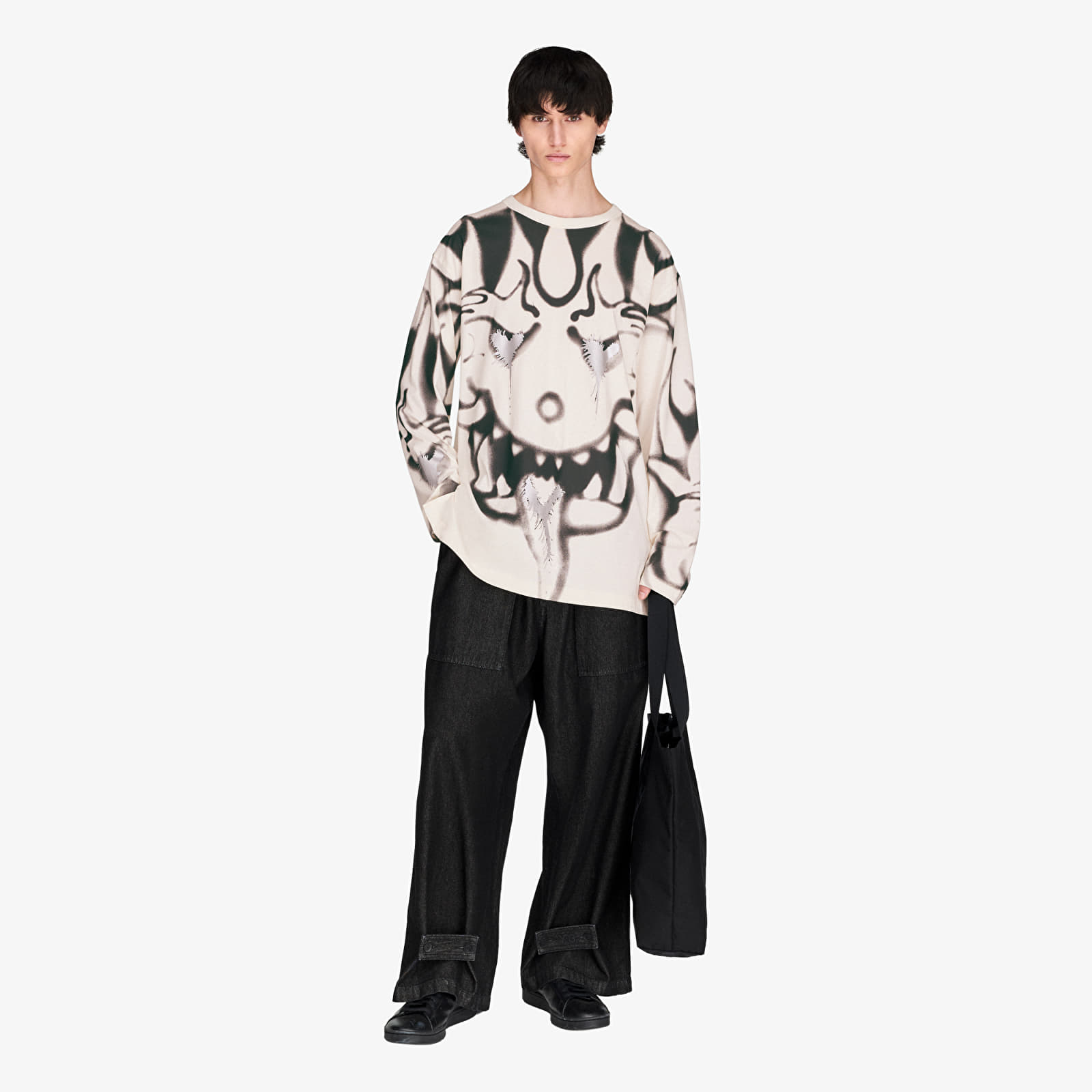 T-Shirts Y-3 Chito Graphic Long Sleeve Tee UNISEX Chalk White